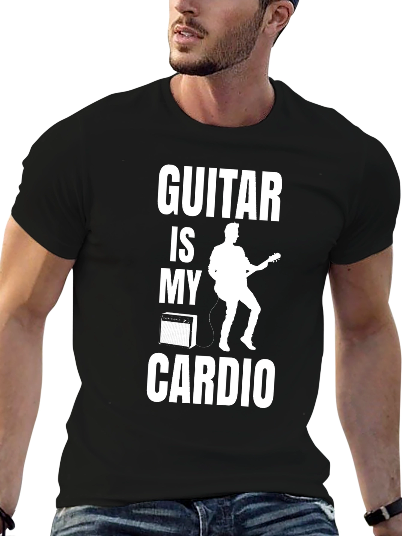 Guitar is My Cardio Graphic T-Shirt