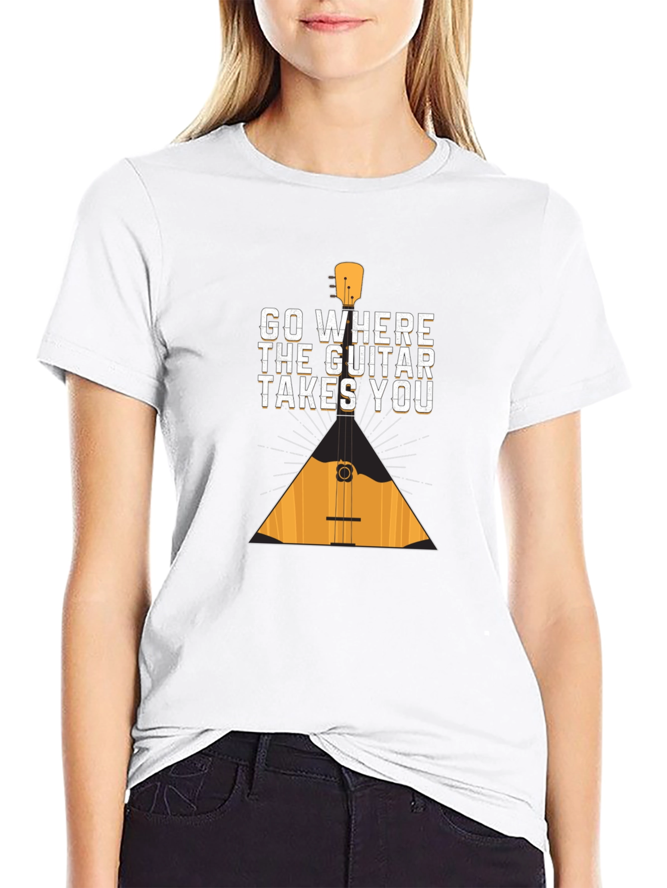 Guitar Lover Tee: Go Where the Guitar Takes You
