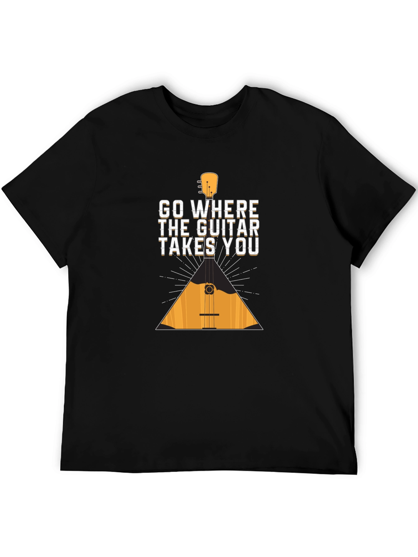 Guitar Lover Tee: Go Where the Guitar Takes You