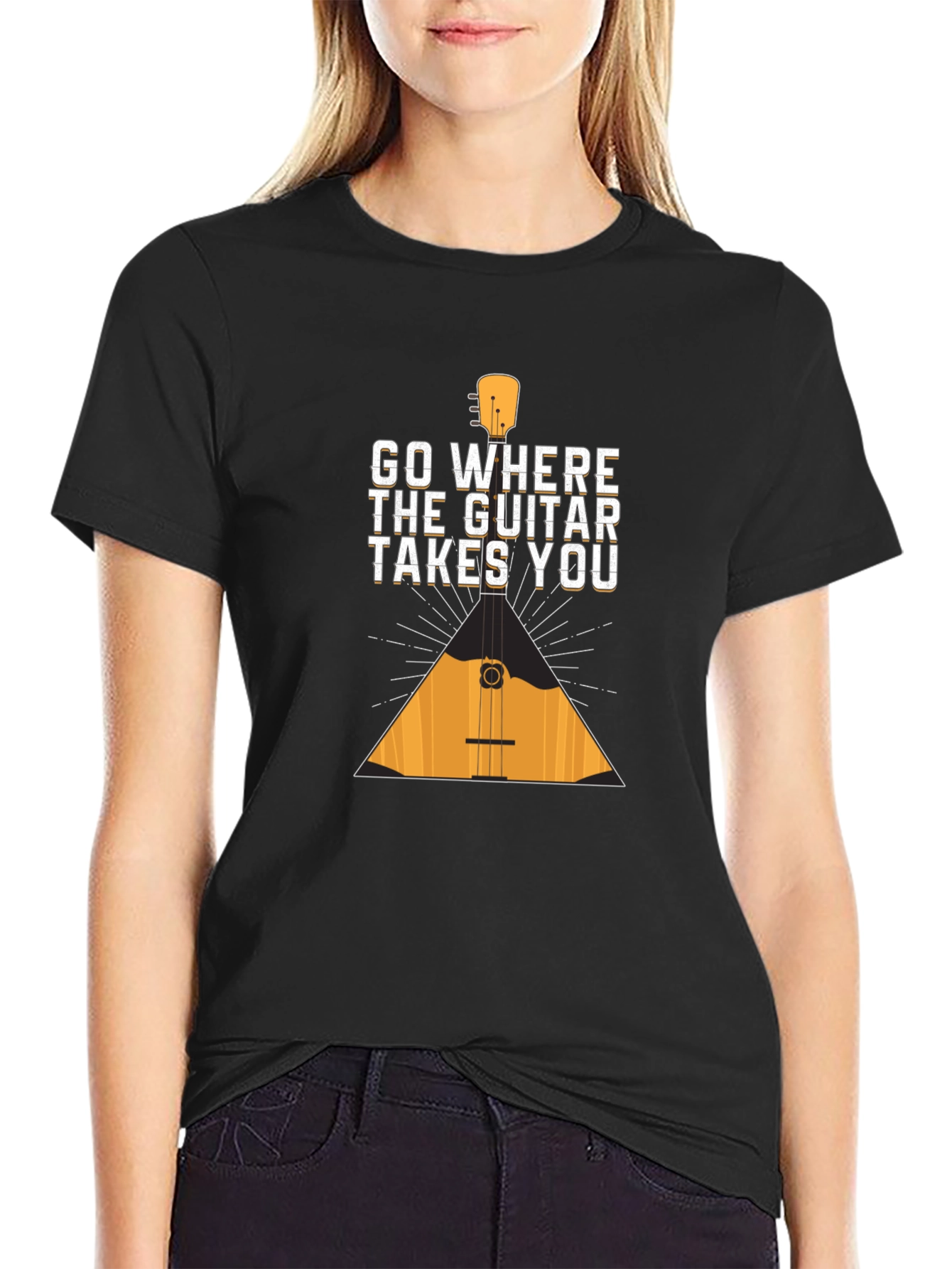 Guitar Lover Tee: Go Where the Guitar Takes You