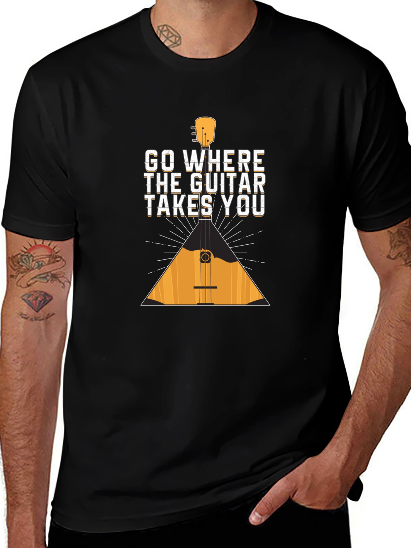 Guitar Lover Tee: Go Where the Guitar Takes You