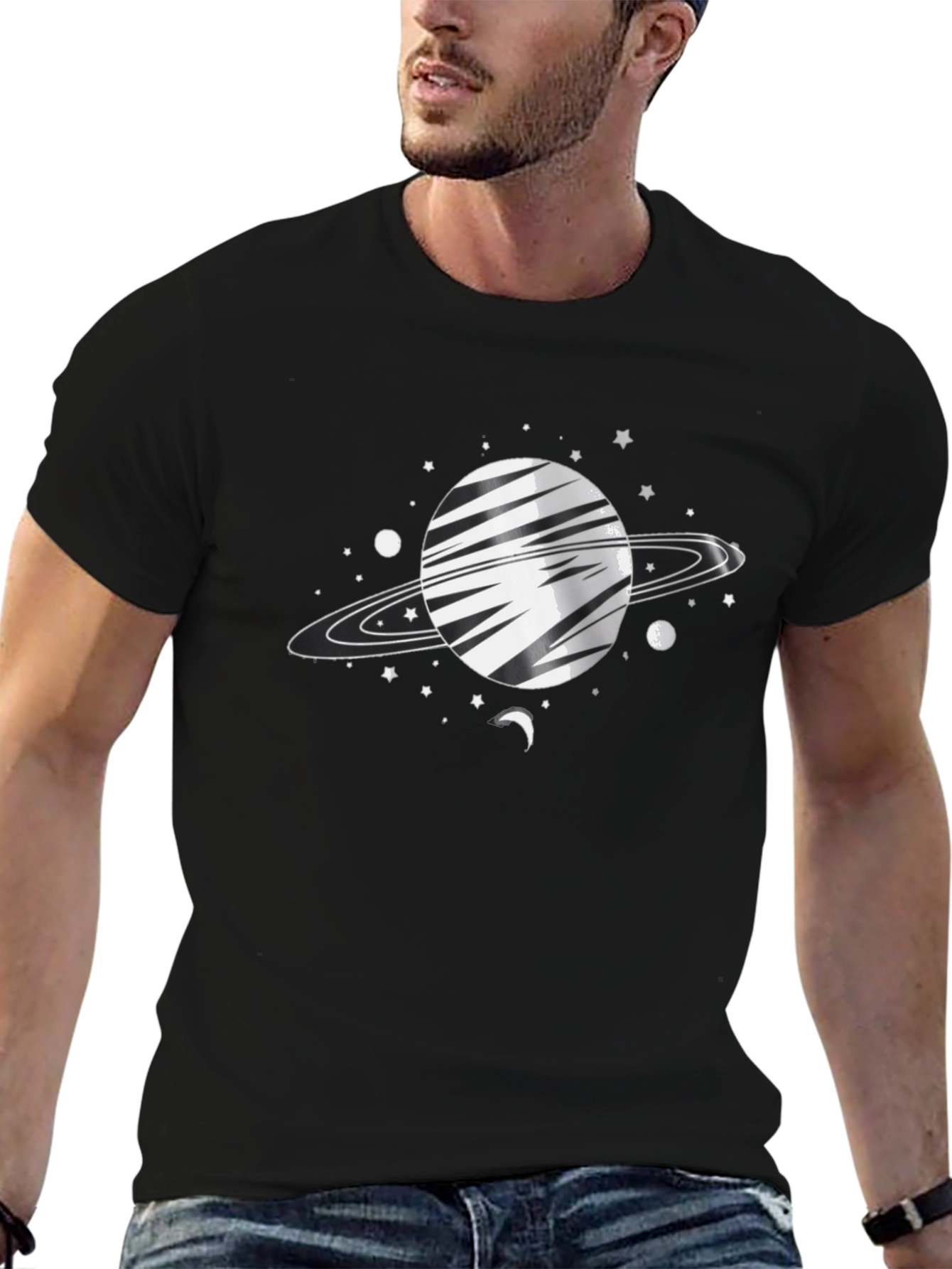 Saturn Graphic Tee - Galaxy Style