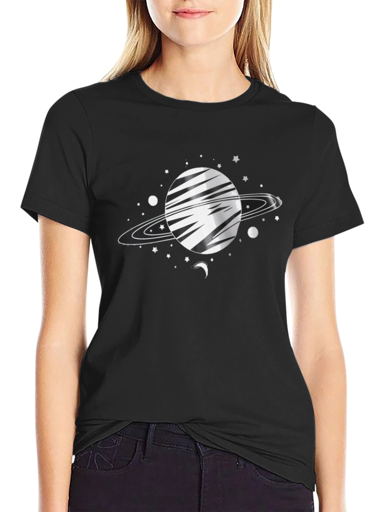 Saturn Graphic Tee - Galaxy Style