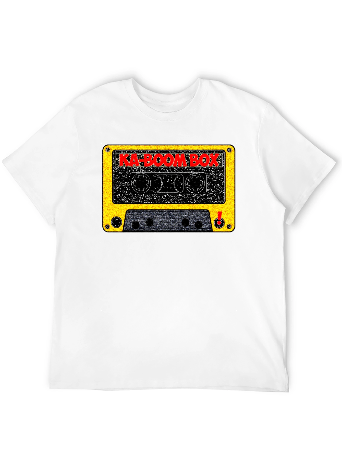 Ka-Boom Box Retro Cassette Tape Graphic T-Shirt
