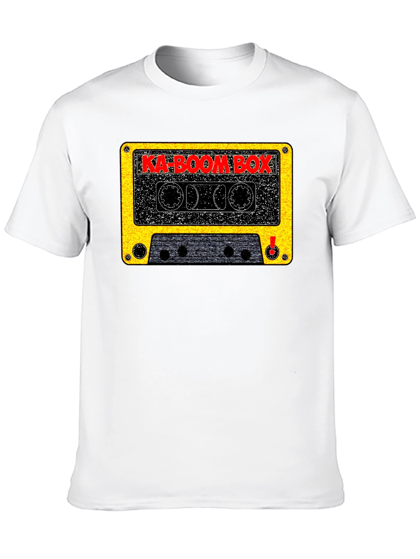 Ka-Boom Box Retro Cassette Tape Graphic T-Shirt