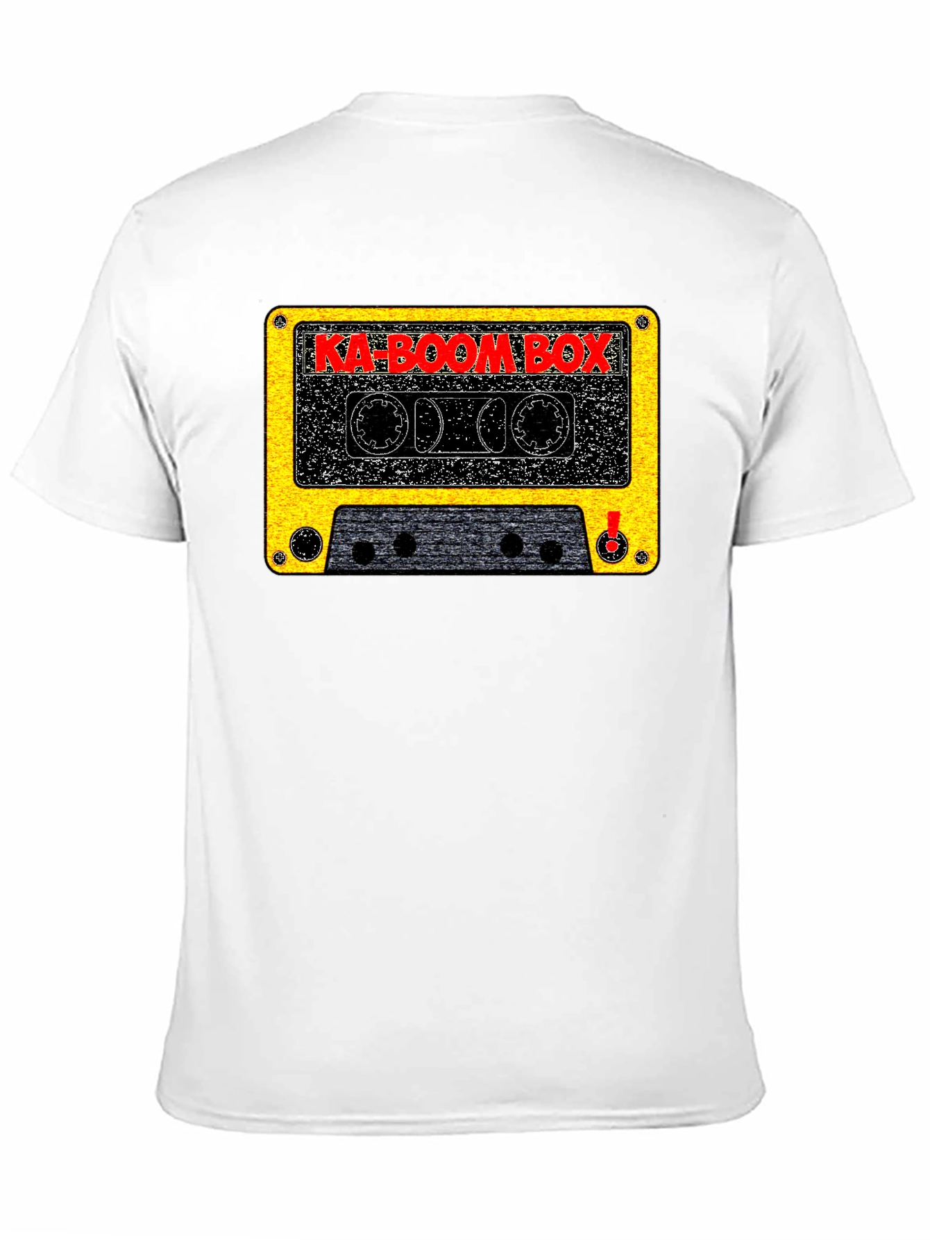 Ka-Boom Box Retro Cassette Tape Graphic T-Shirt