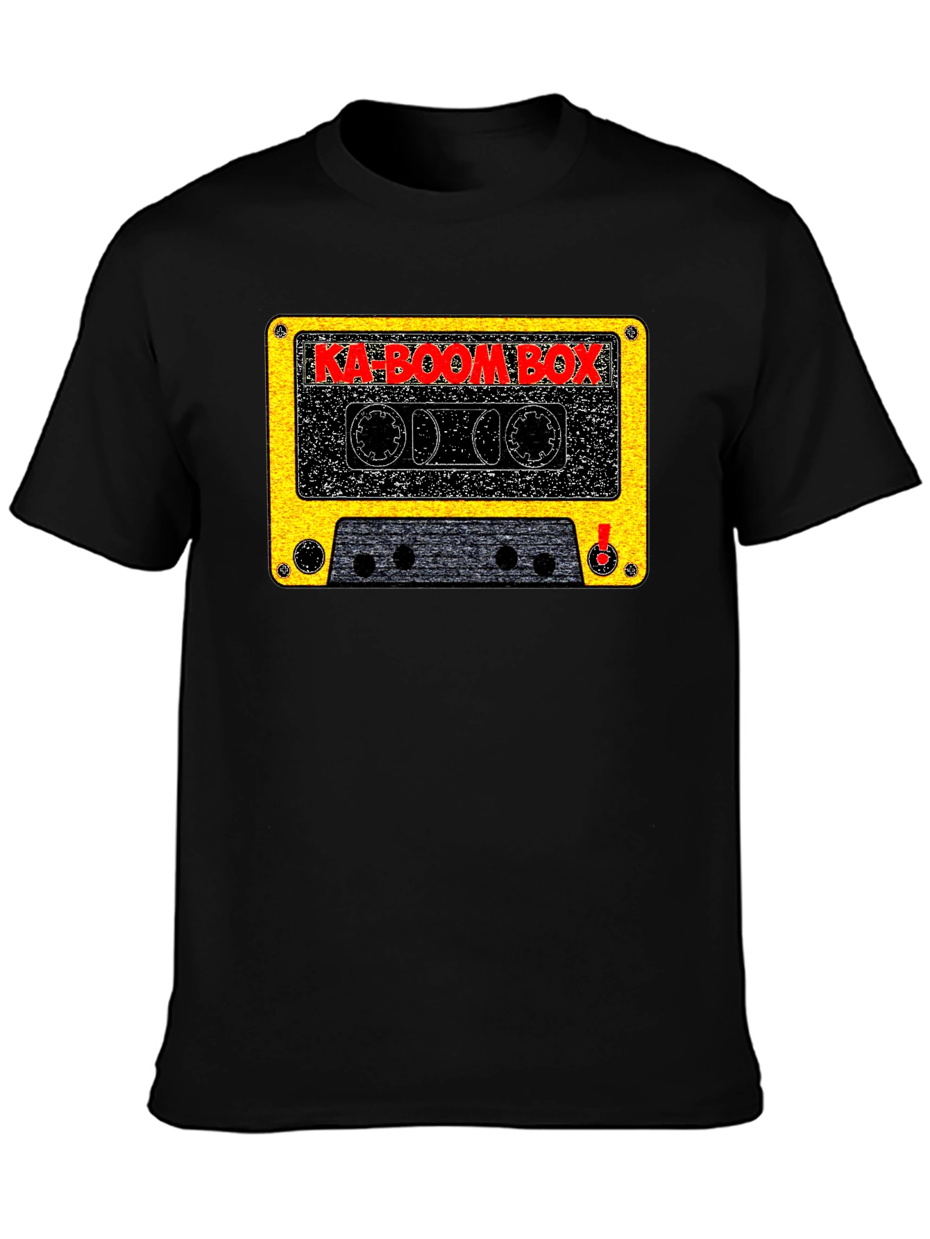 Ka-Boom Box Retro Cassette Tape Graphic T-Shirt