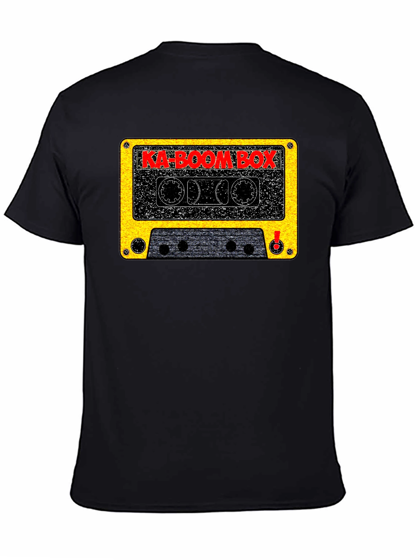 Ka-Boom Box Retro Cassette Tape Graphic T-Shirt