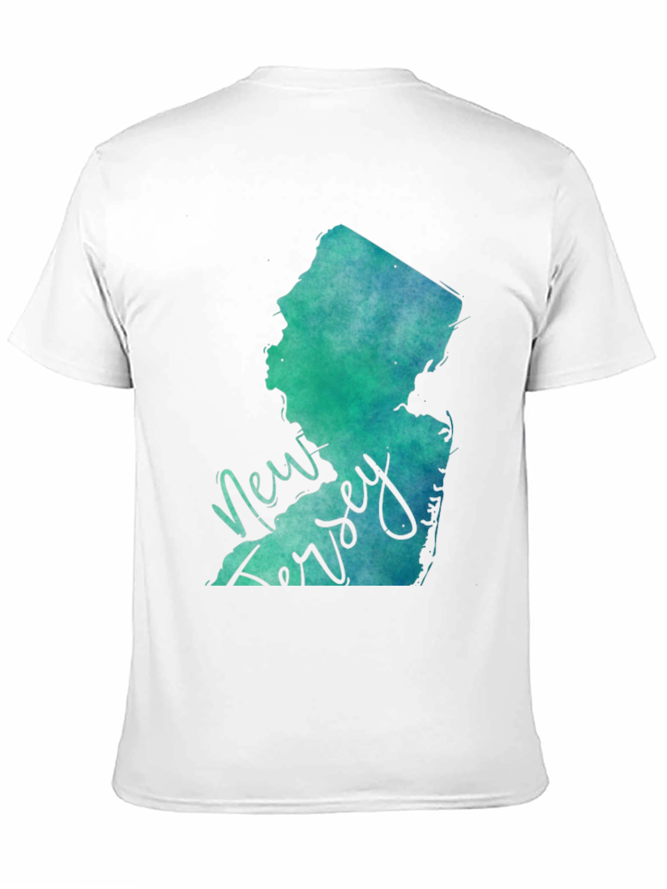 New Jersey State Map Graphic Tee - Black