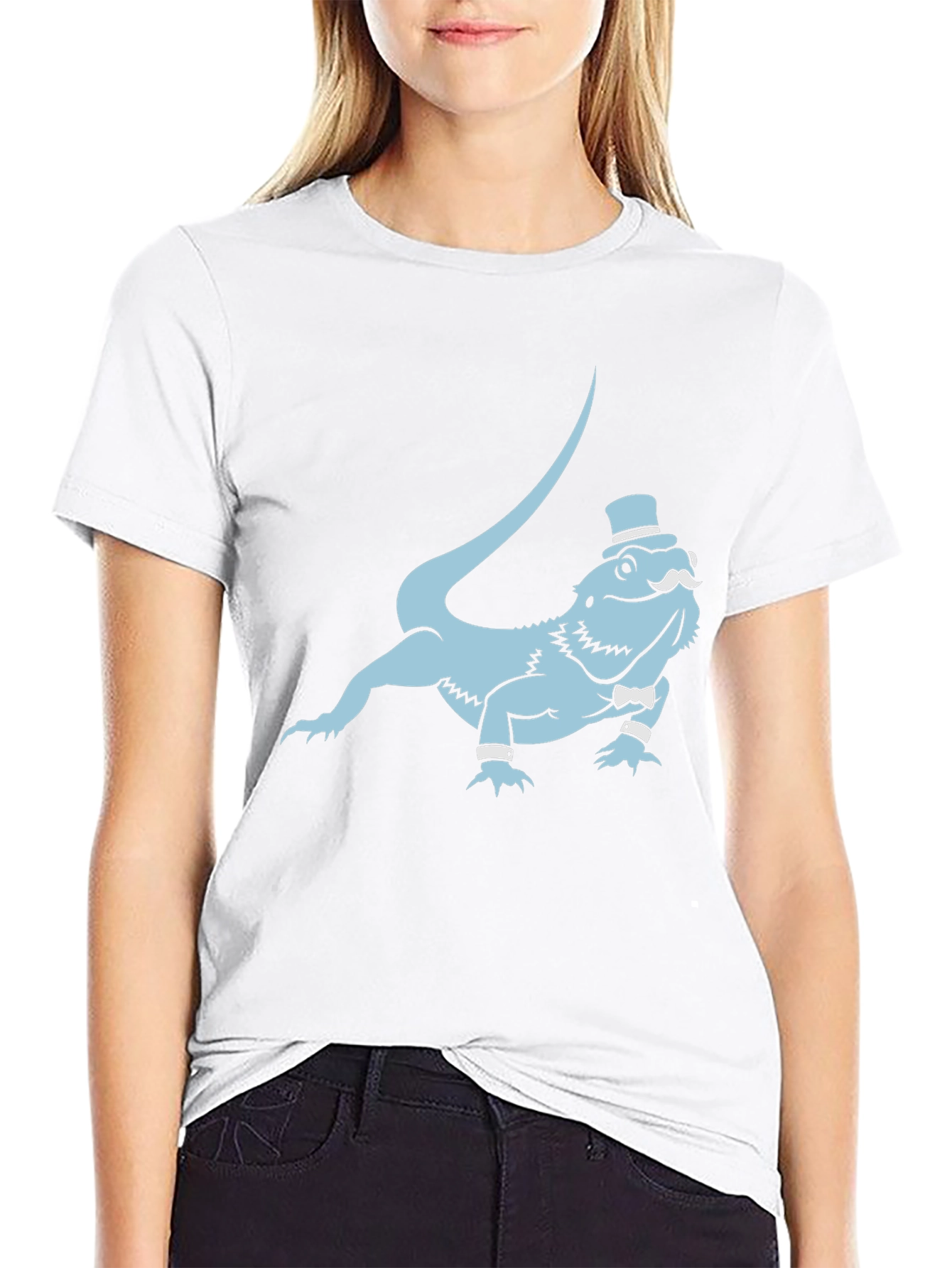 Dapper Lizard Graphic Tee - Funny Reptile Shirt