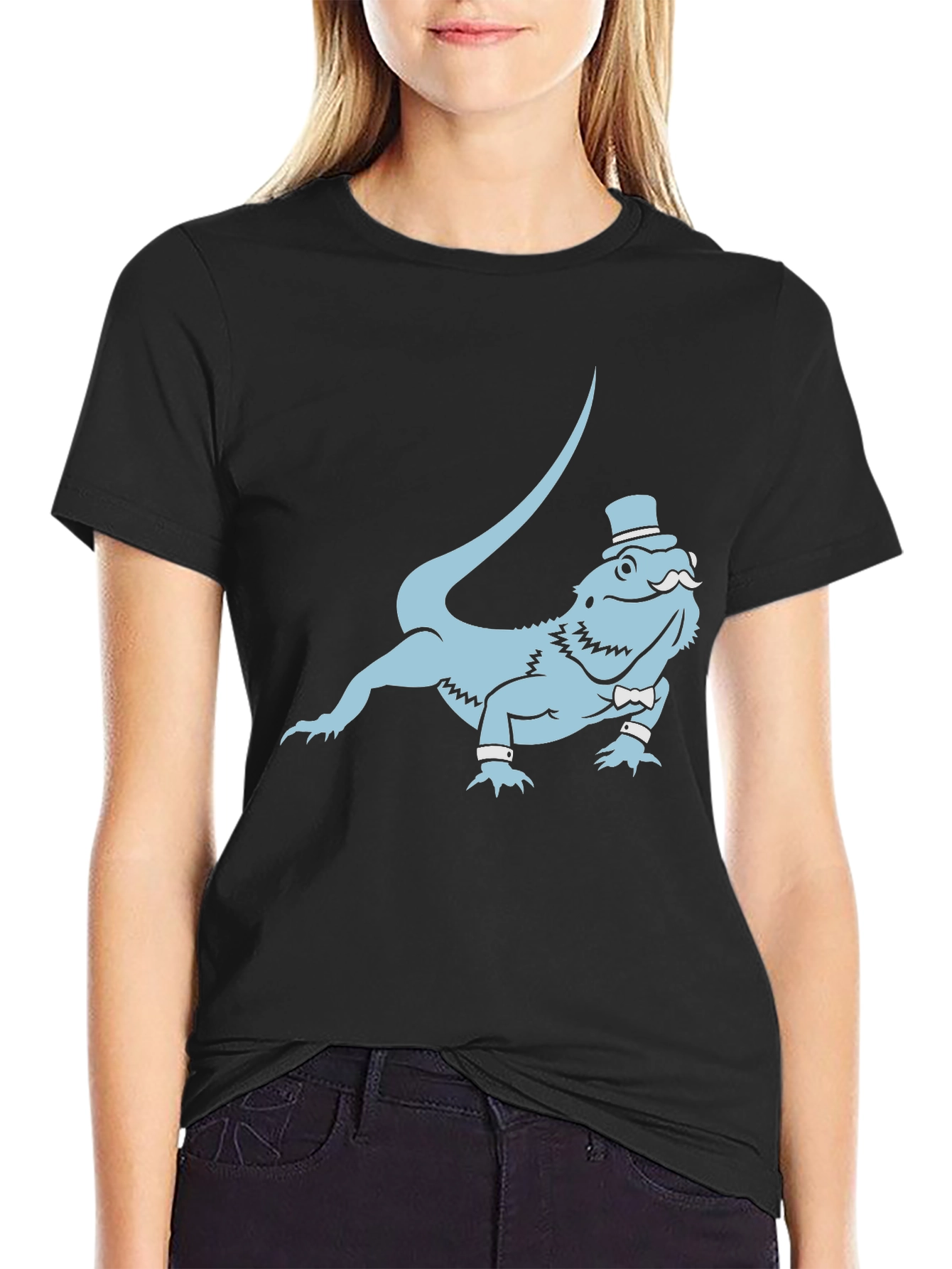 Dapper Lizard Graphic Tee - Funny Reptile Shirt