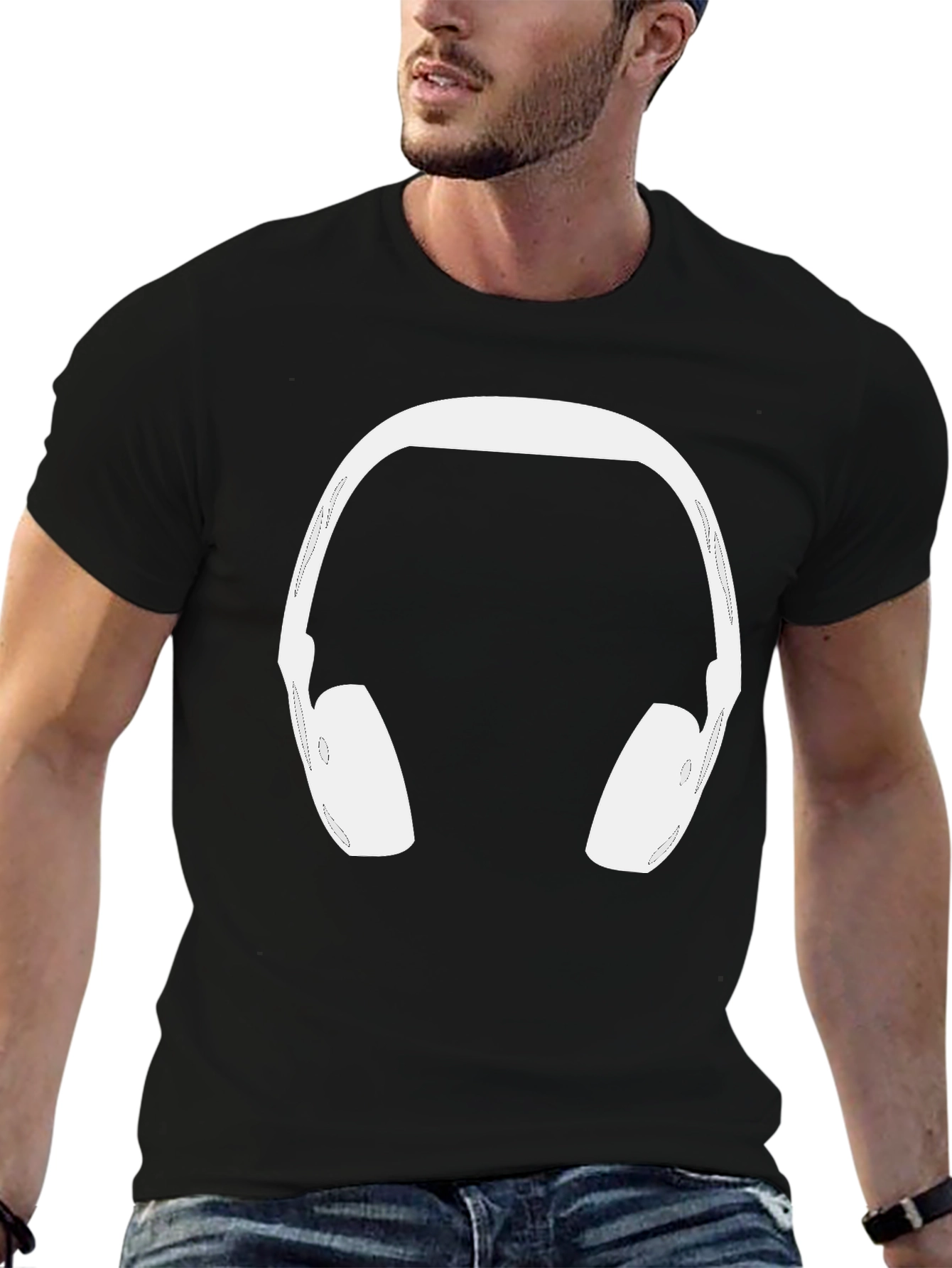 Headphone Graphic Tee - Cool Music Lover Shirt