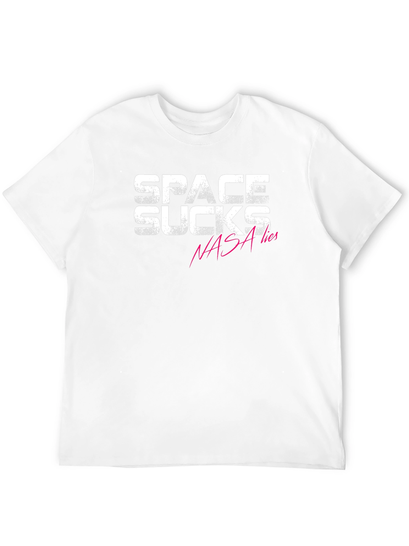 Space Sucks NASA Lies Graphic T-Shirt