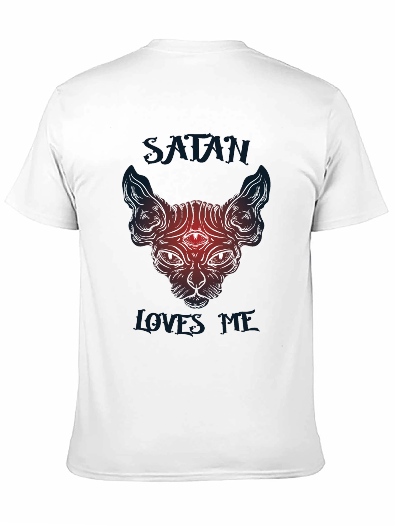Satan Loves Me Graphic Tee - Unisex Black T-Shirt