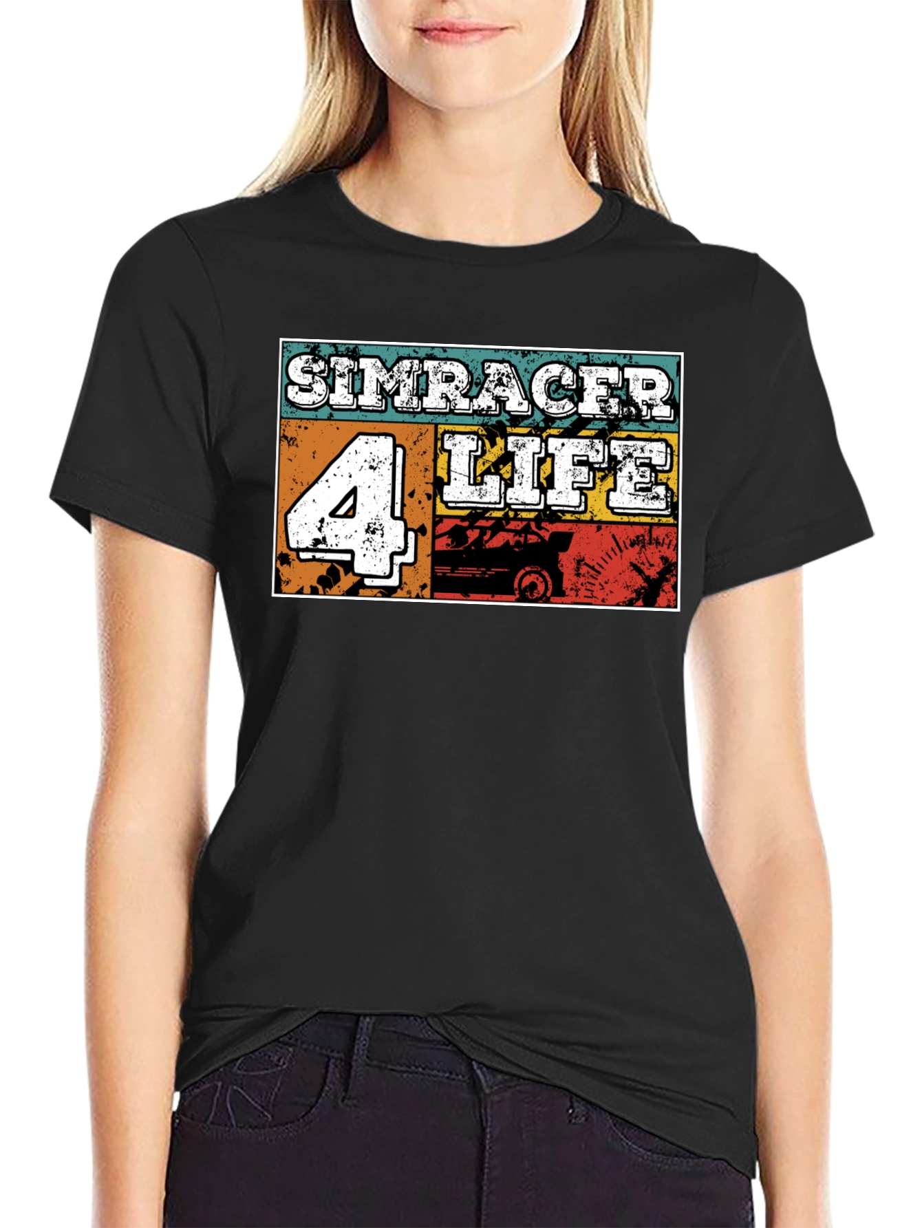 Simracer 4 Life Black T-Shirt
