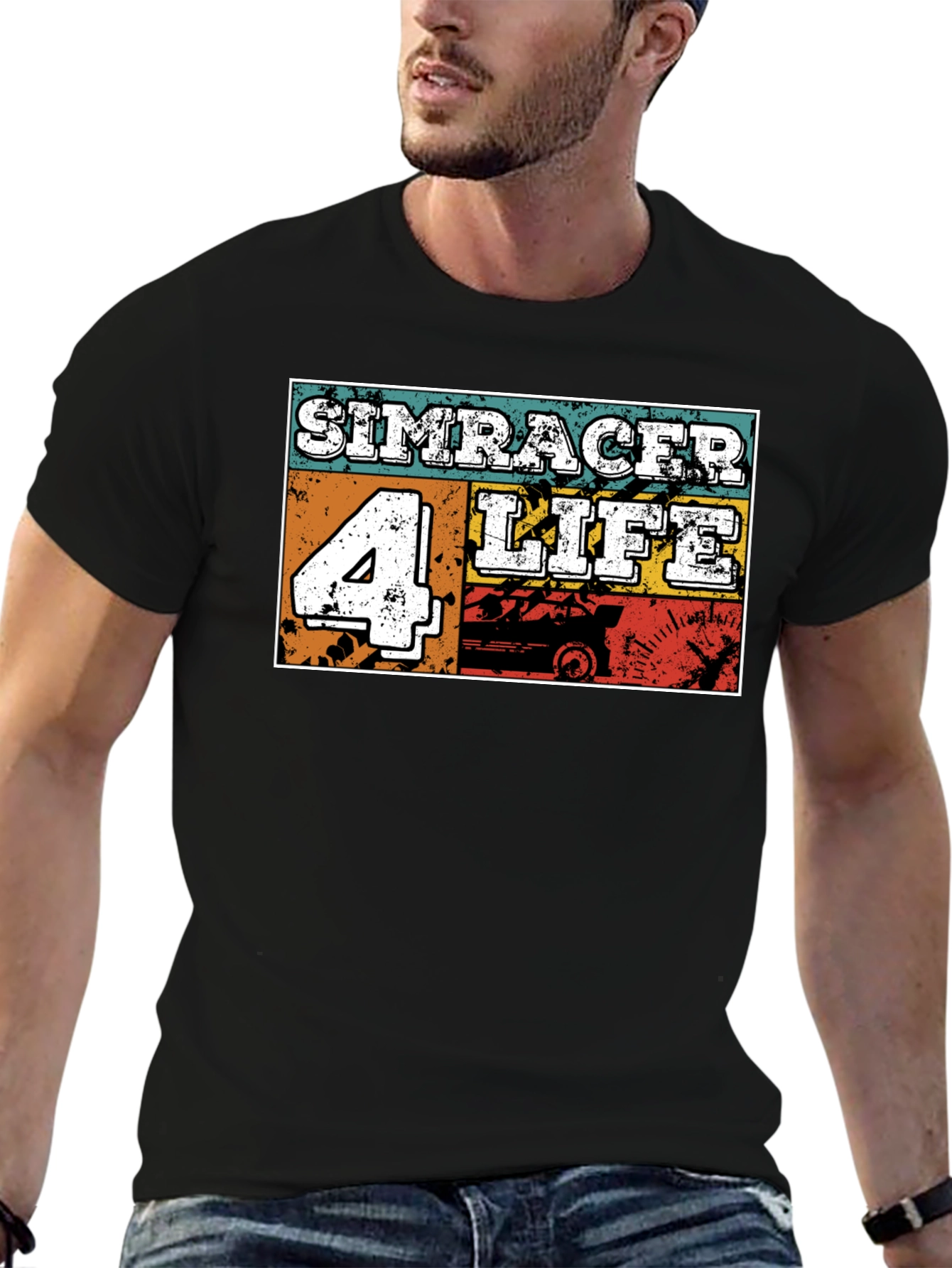 Simracer 4 Life Black T-Shirt