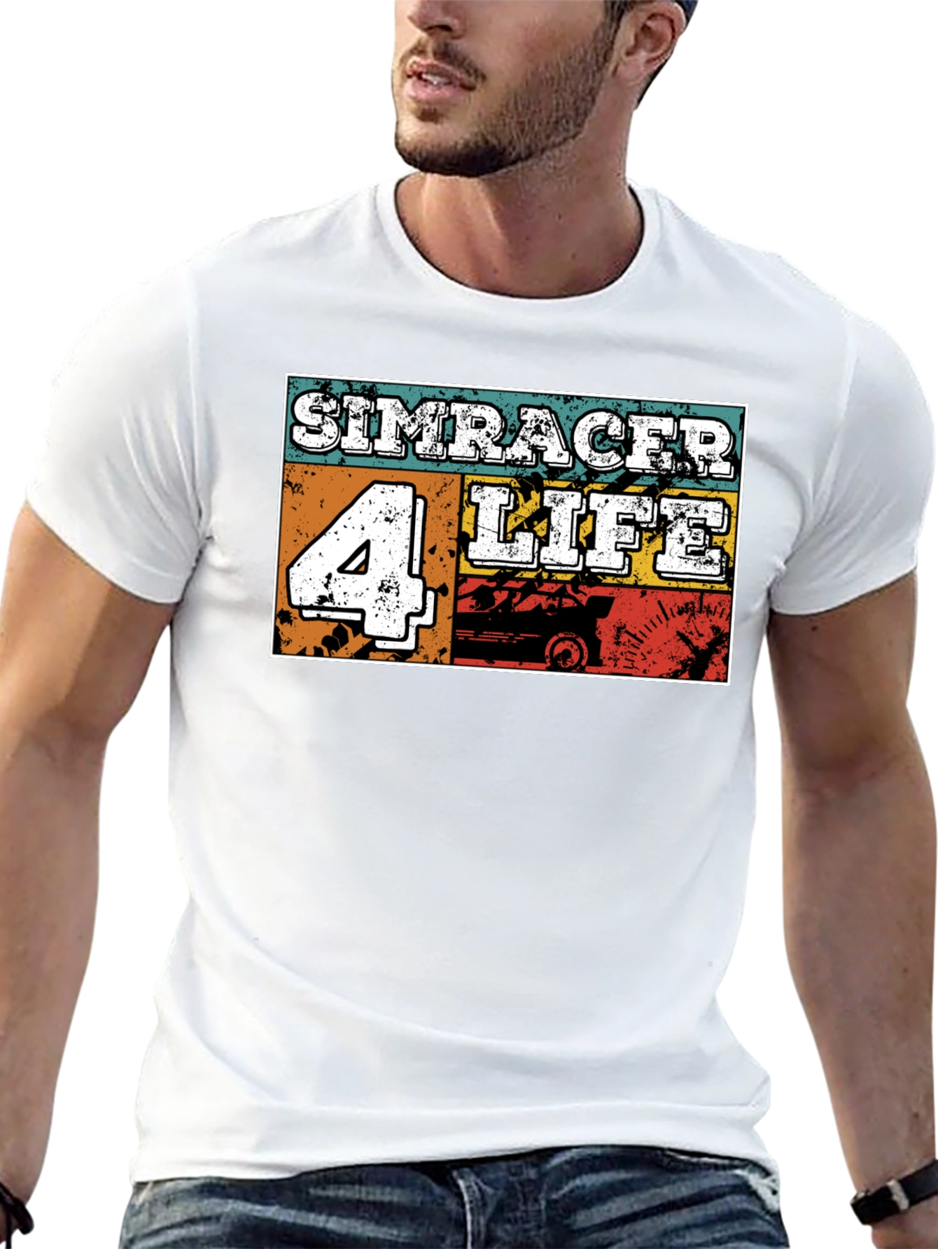 Simracer 4 Life Black T-Shirt