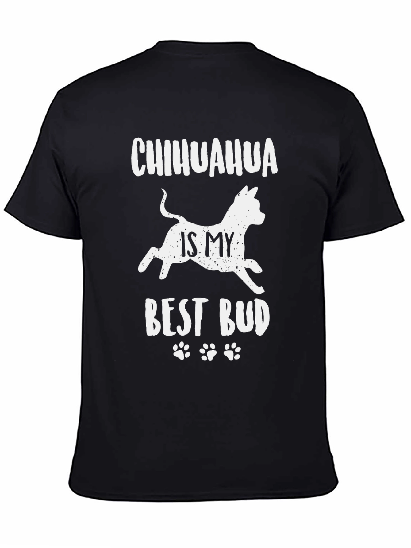 Chihuahua Best Bud Black Graphic Tee