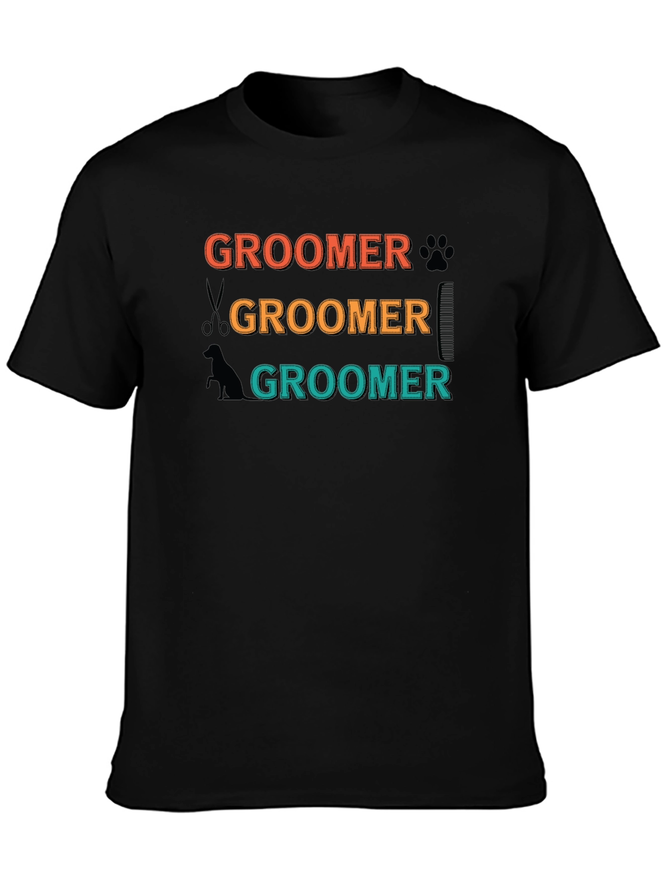 Groomer T-Shirt - Retro Pet Grooming Apparel