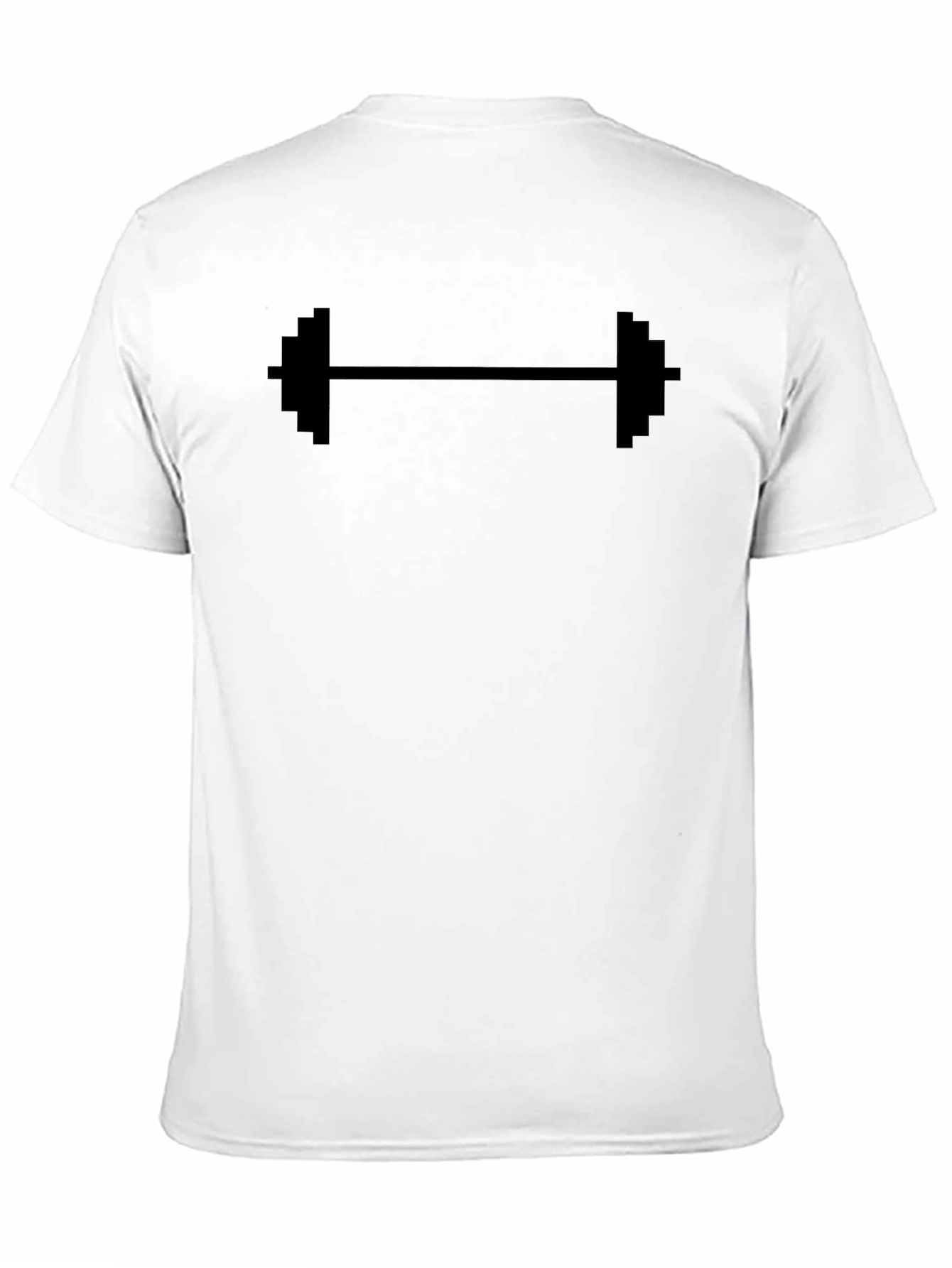 Pixel Barbell Black T-Shirt