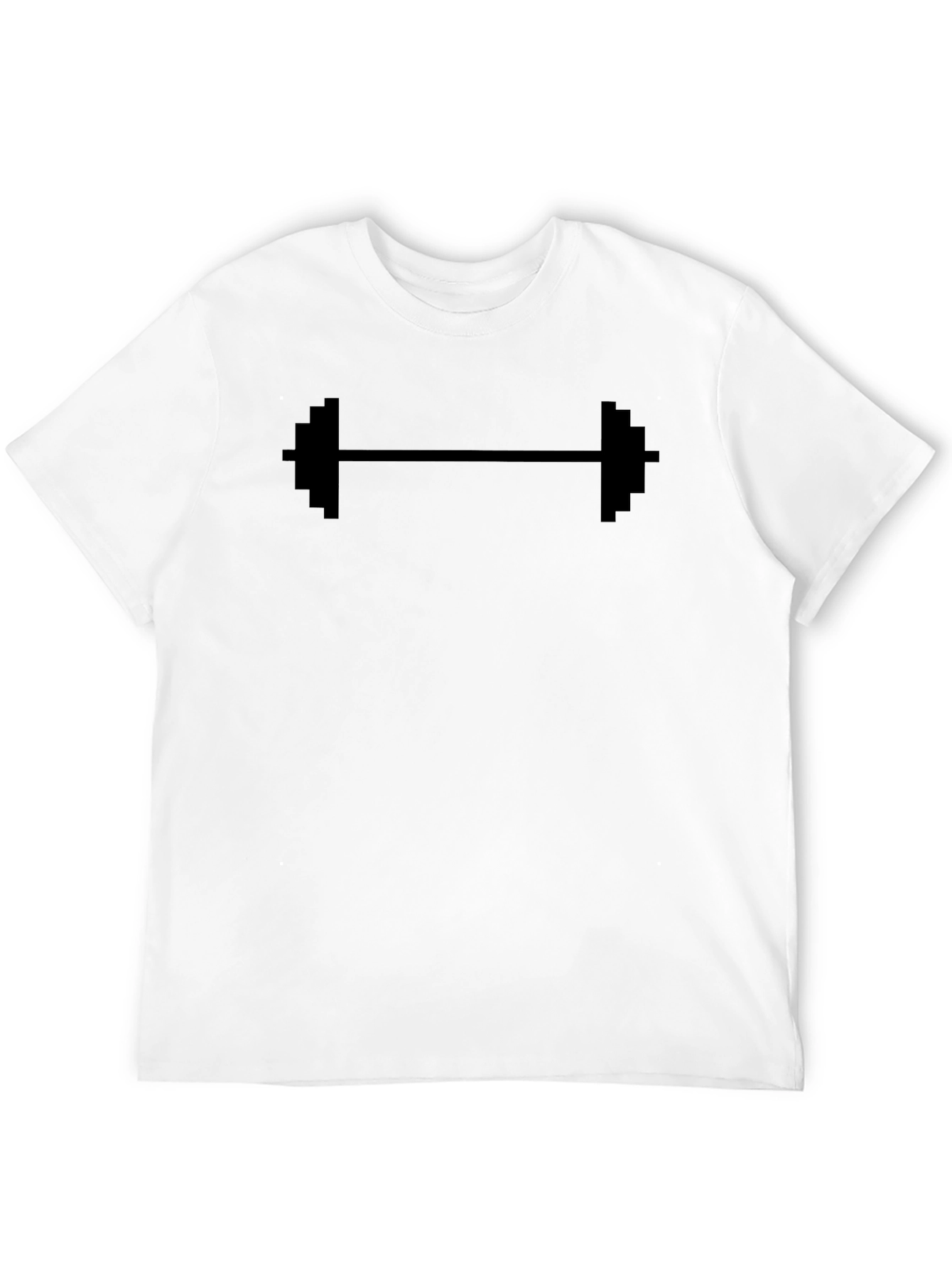 Pixel Barbell Black T-Shirt