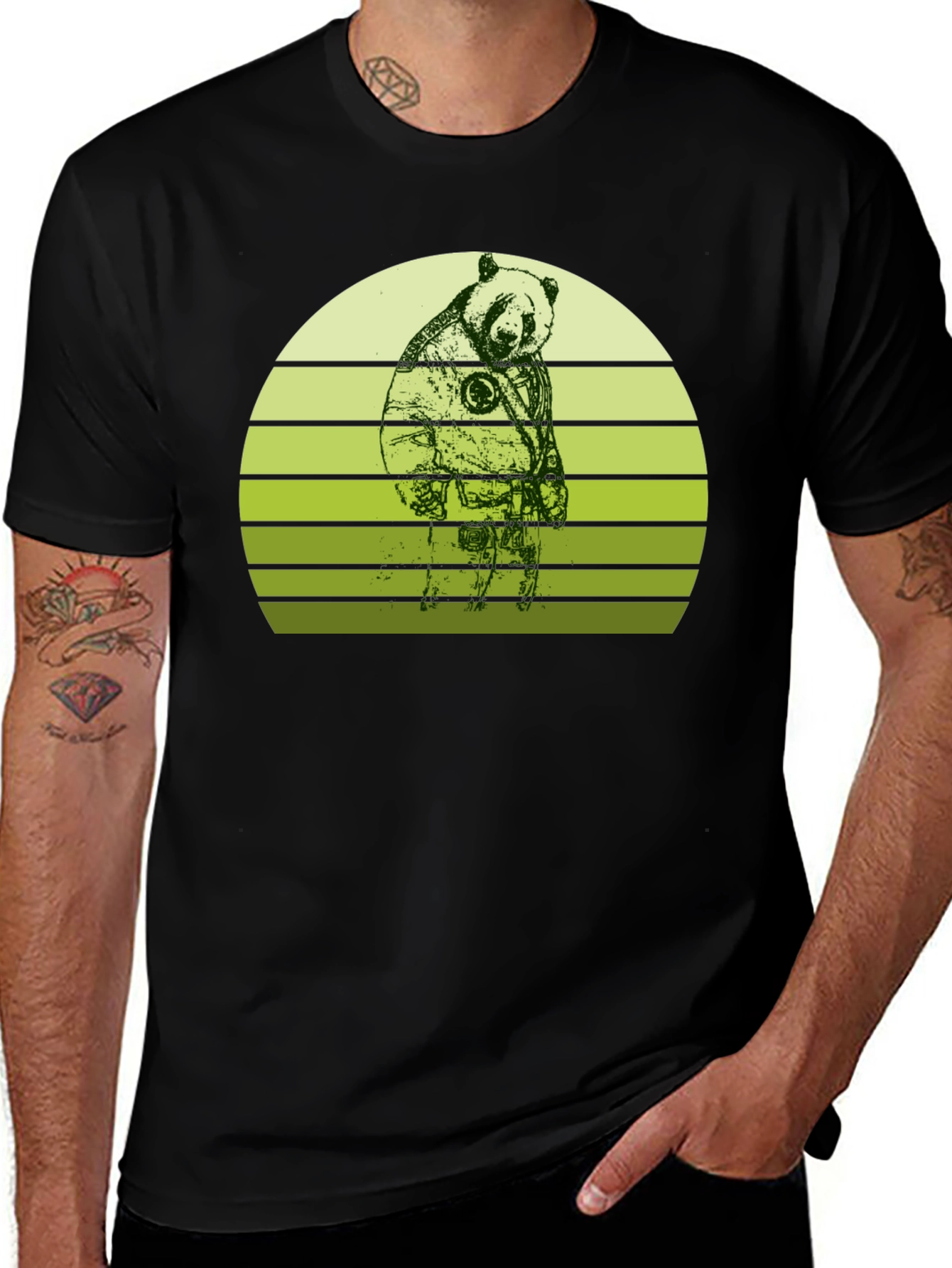 Astronaut Panda T-Shirt - Unique Graphic Tee