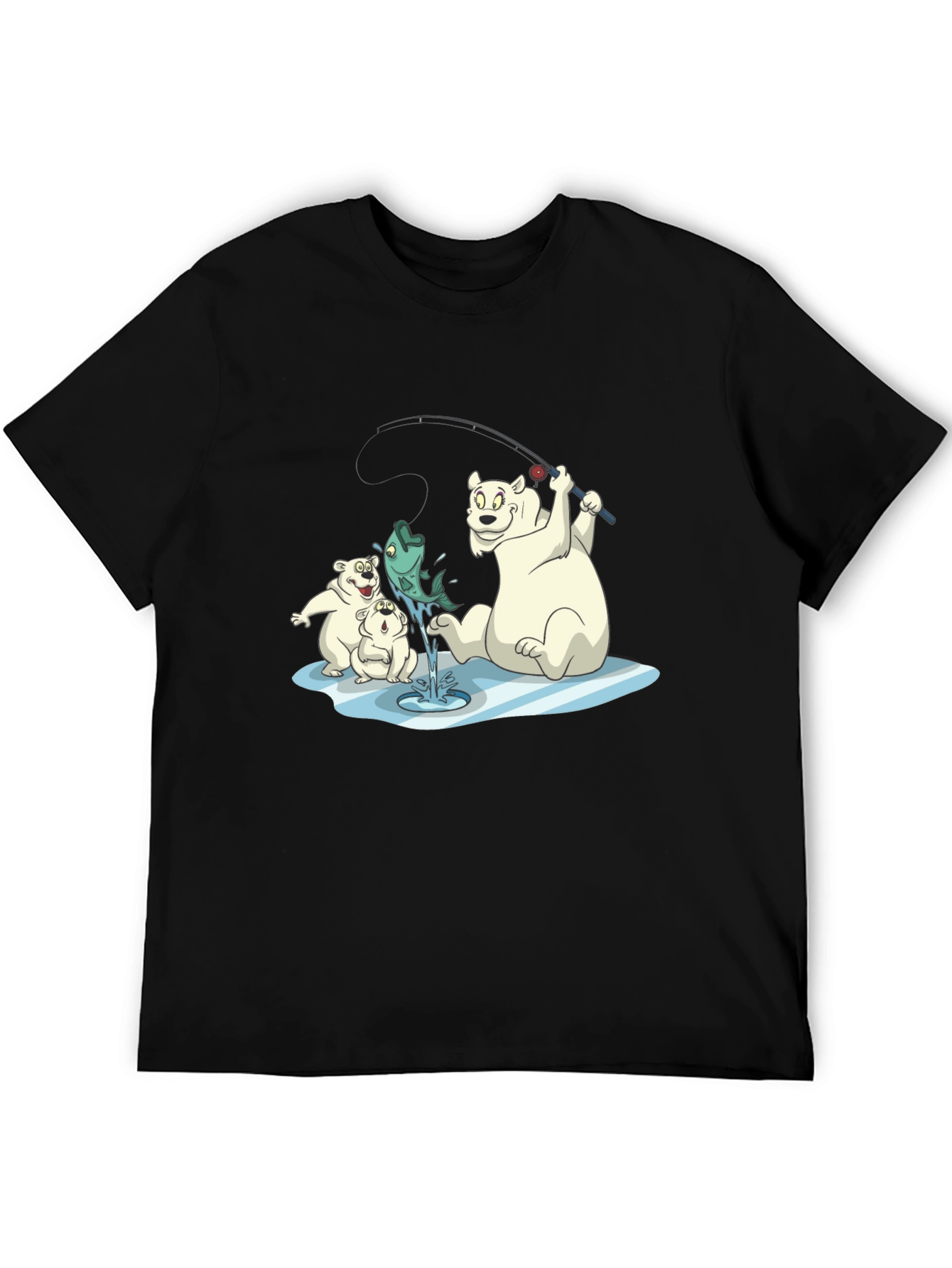 Polar Bear Fishing T-Shirt