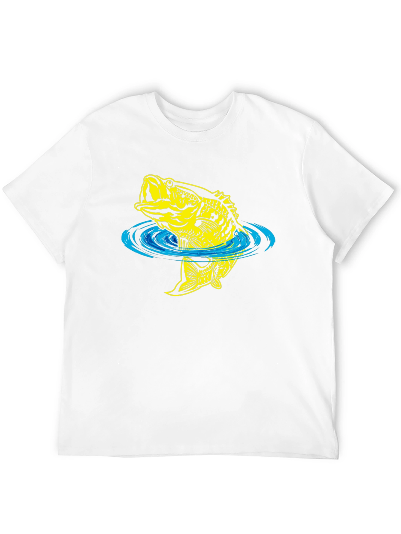 Bass Fish Graphic Tee - Fishing T-Shirt