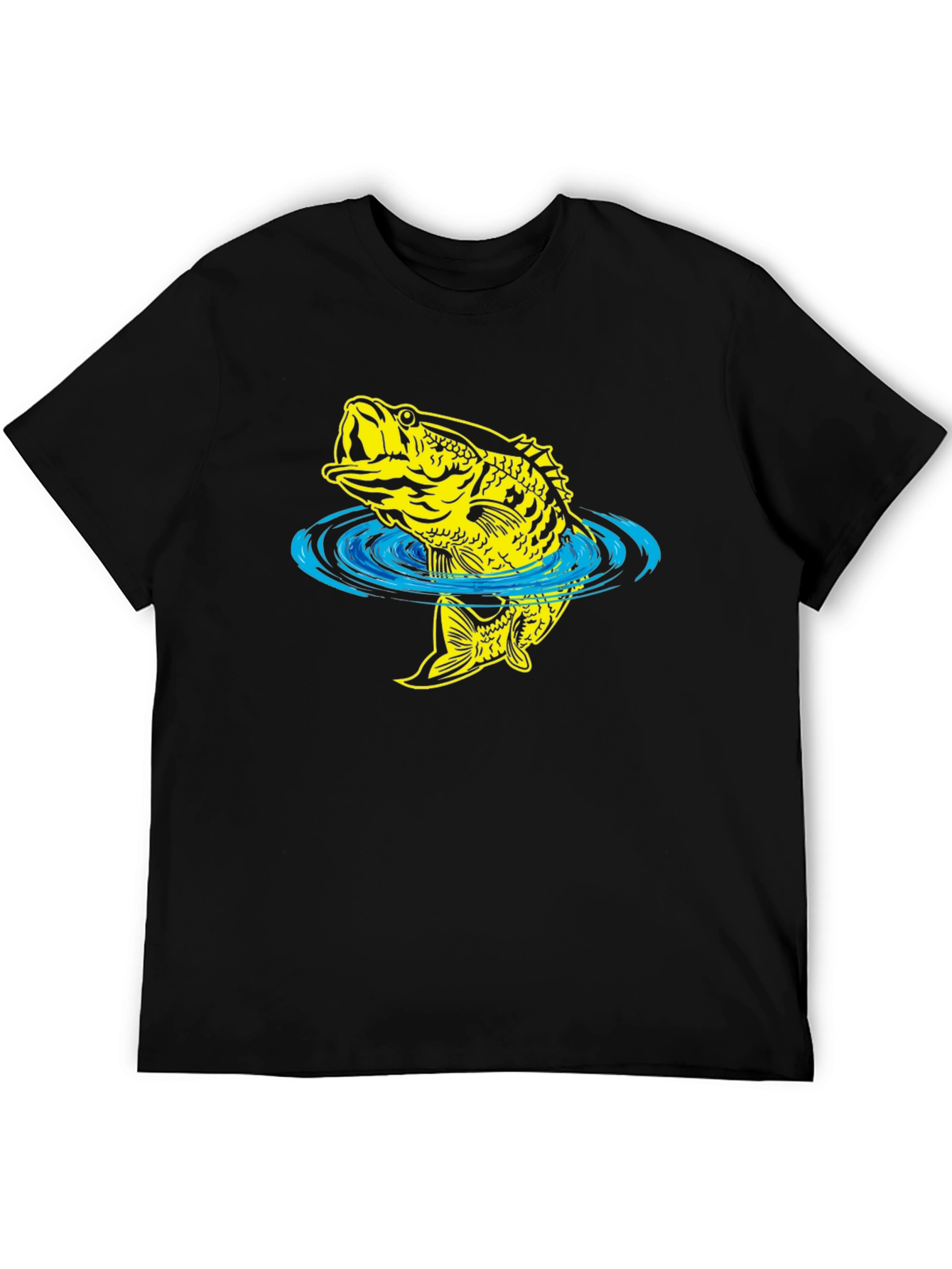 Bass Fish Graphic Tee - Fishing T-Shirt