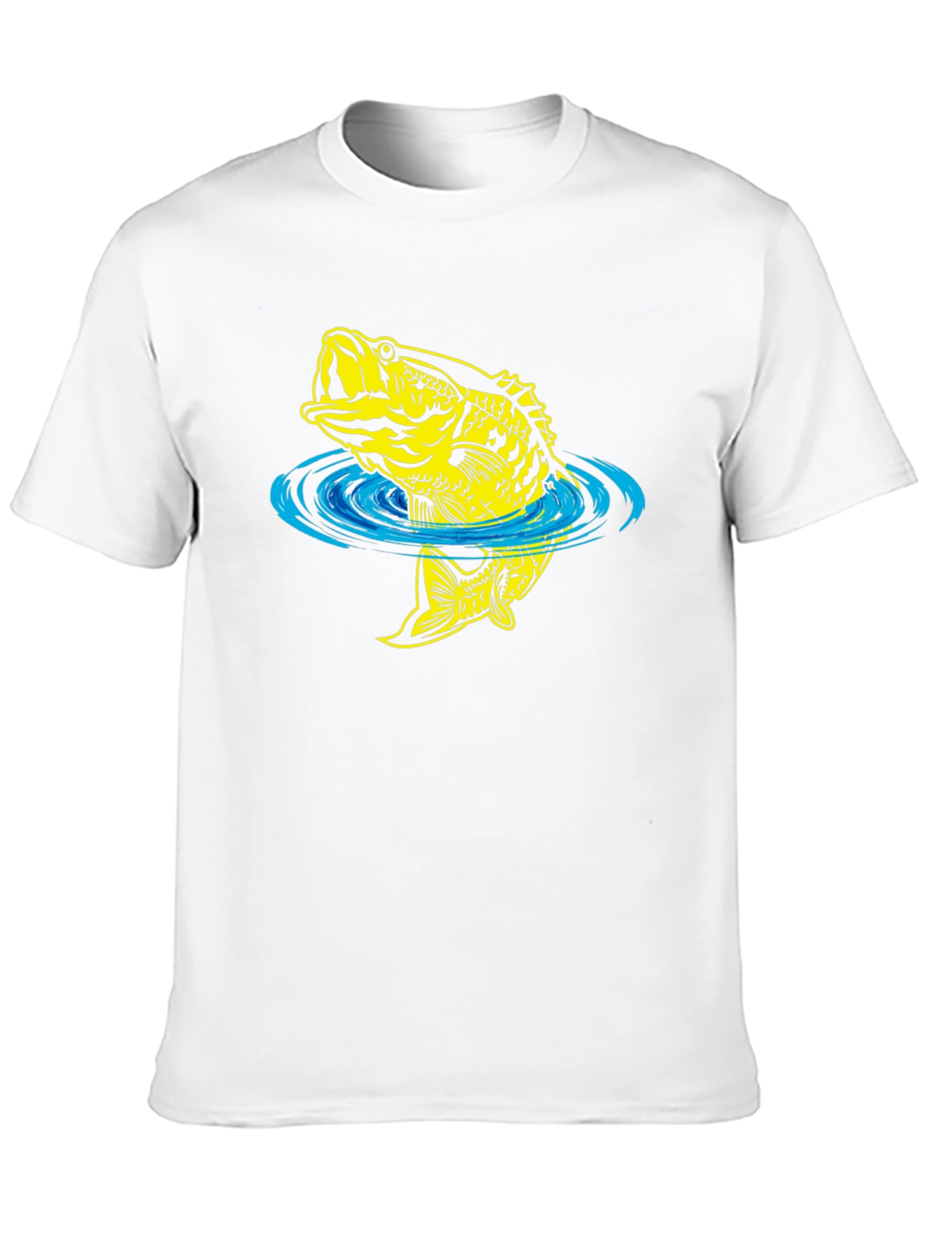 Bass Fish Graphic Tee - Fishing T-Shirt
