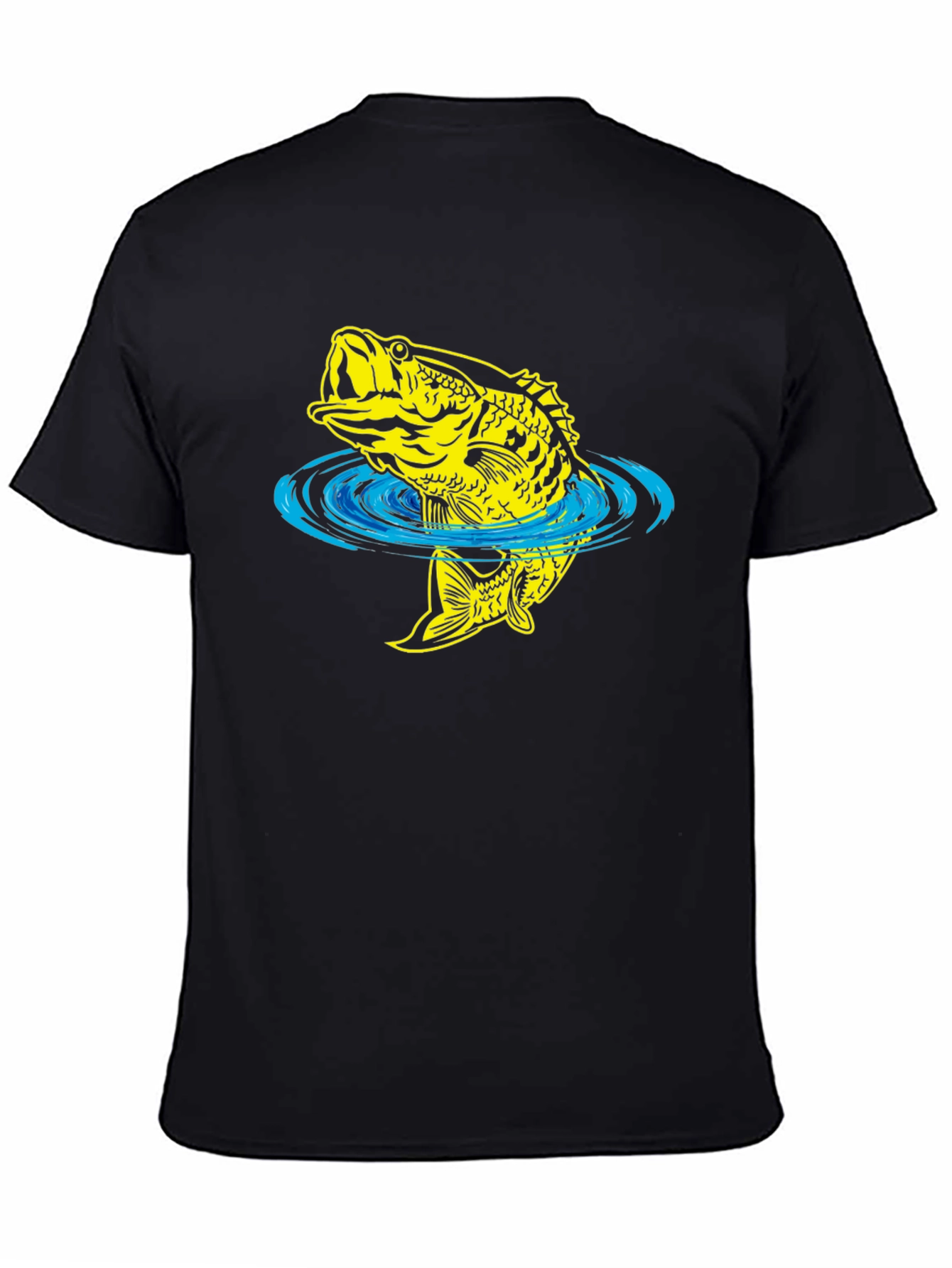 Bass Fish Graphic Tee - Fishing T-Shirt