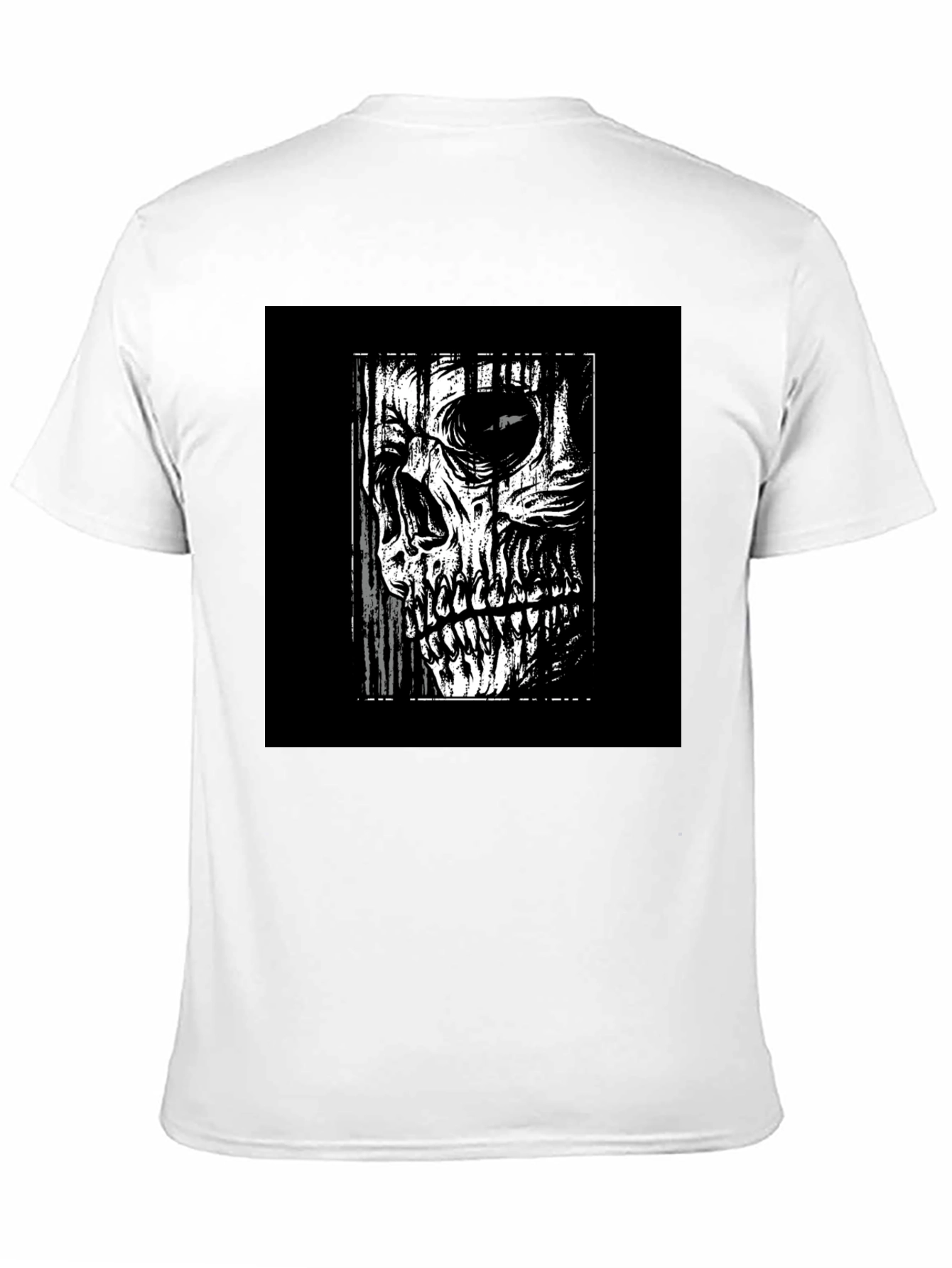 Skull Graphic Print Black T-Shirt