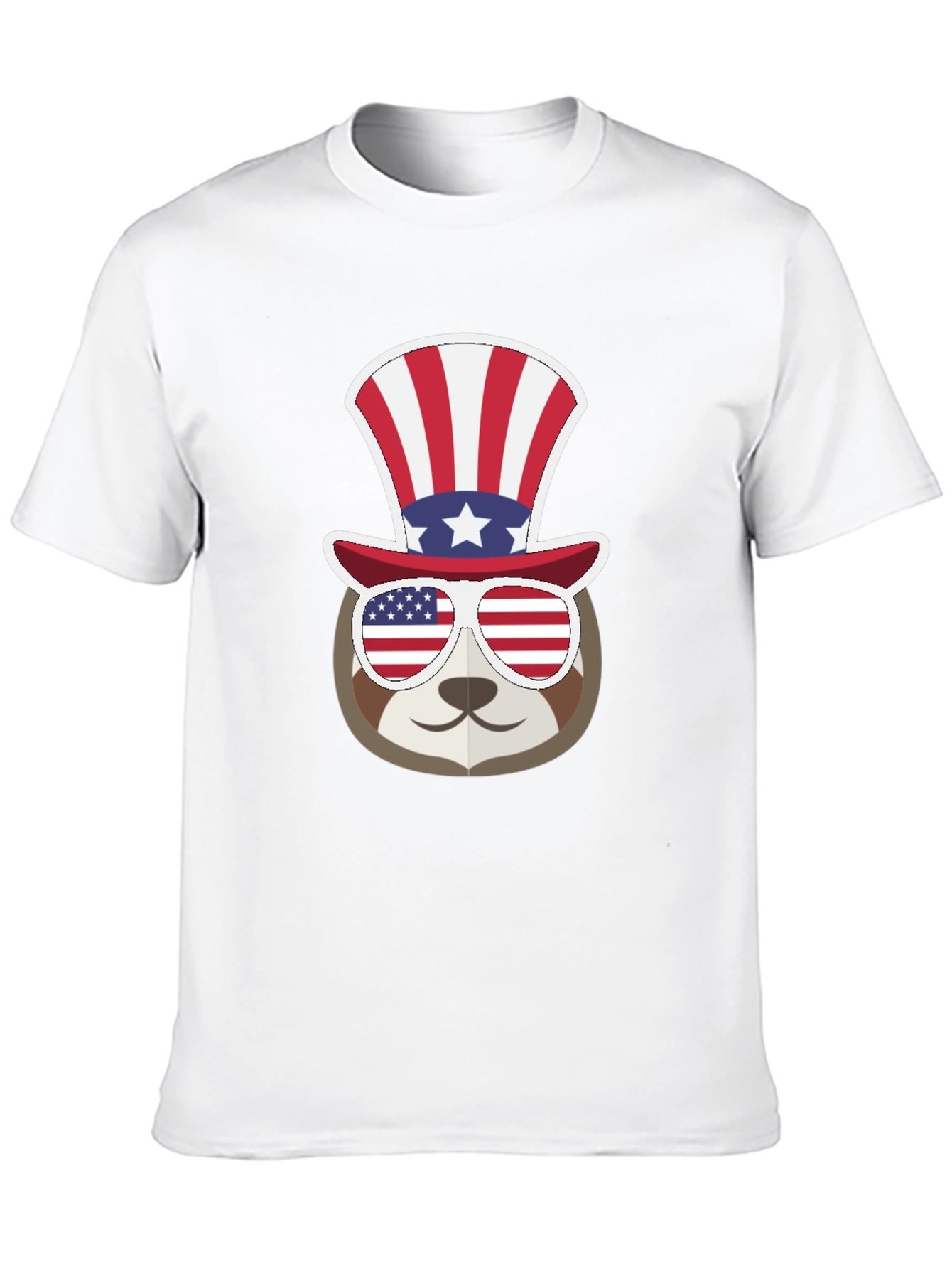 Patriotic Sloth T-Shirt - USA Pride