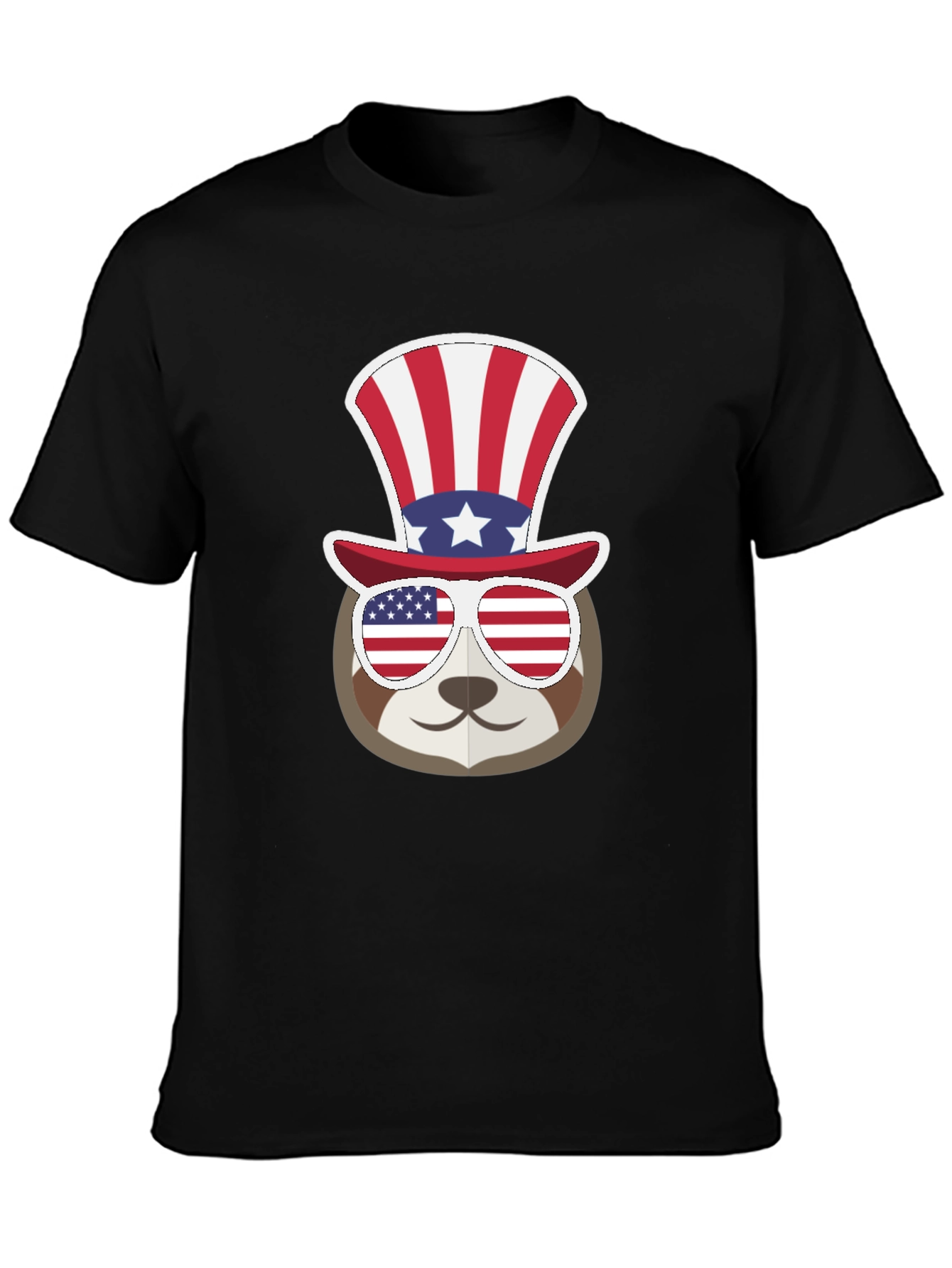 Patriotic Sloth T-Shirt - USA Pride