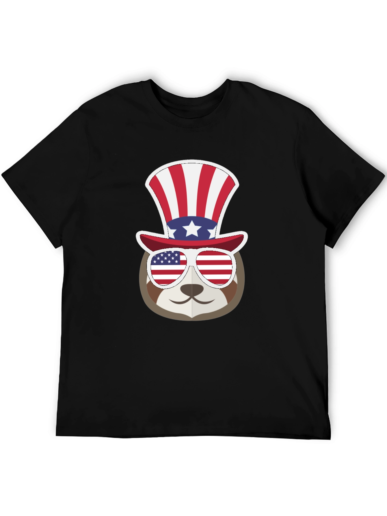 Patriotic Sloth T-Shirt - USA Pride