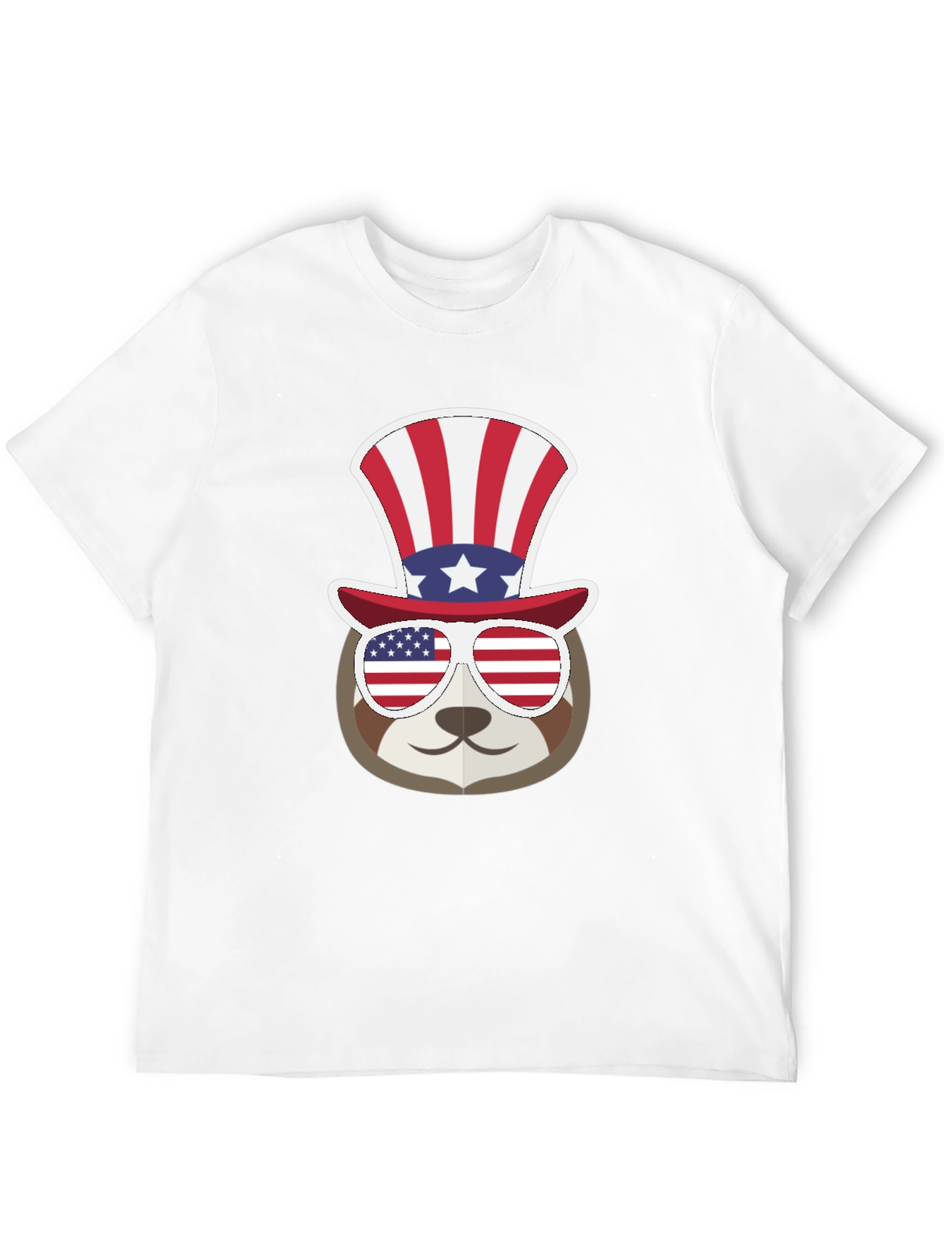 Patriotic Sloth T-Shirt - USA Pride