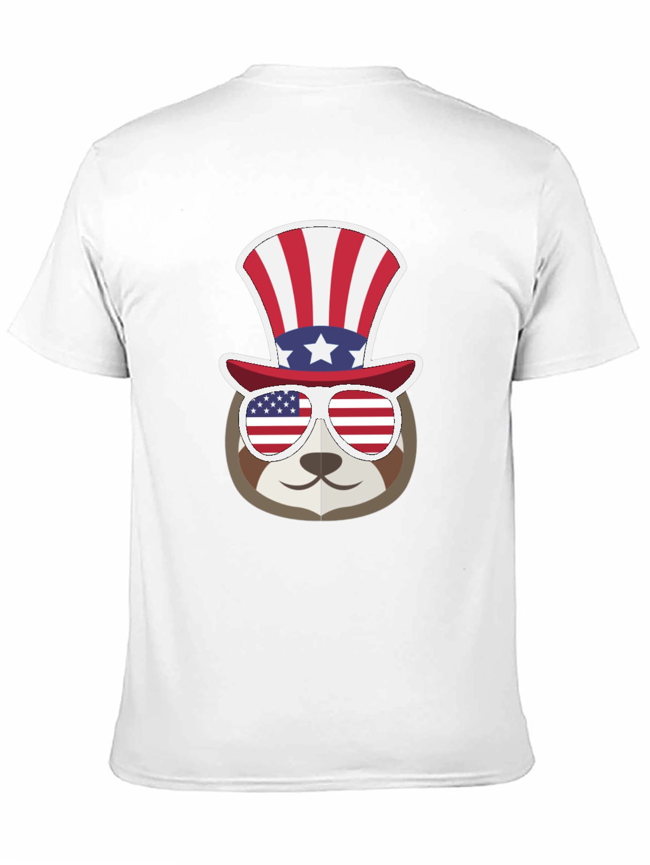 Patriotic Sloth T-Shirt - USA Pride