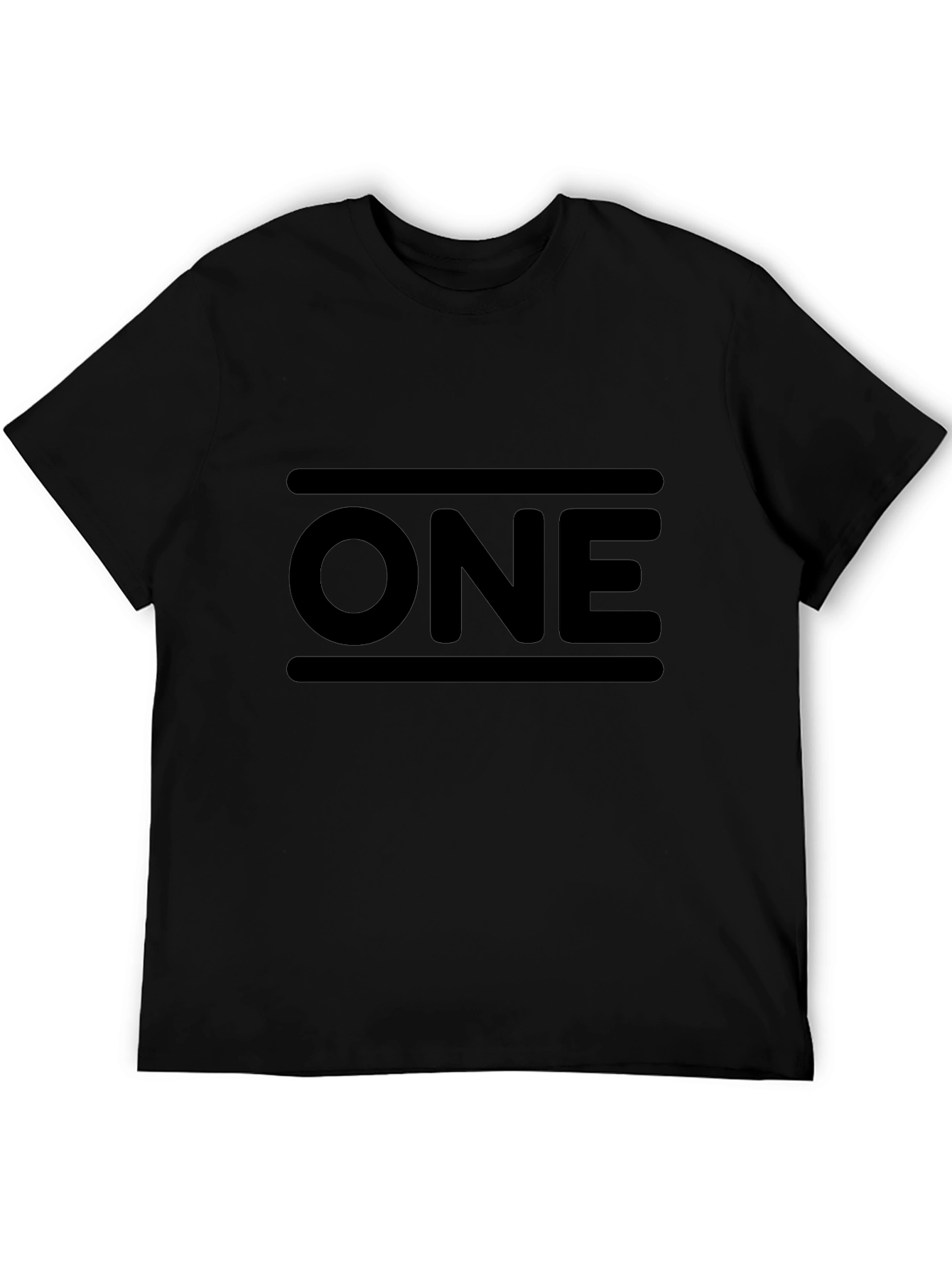 Simple Black ONE Graphic Tee