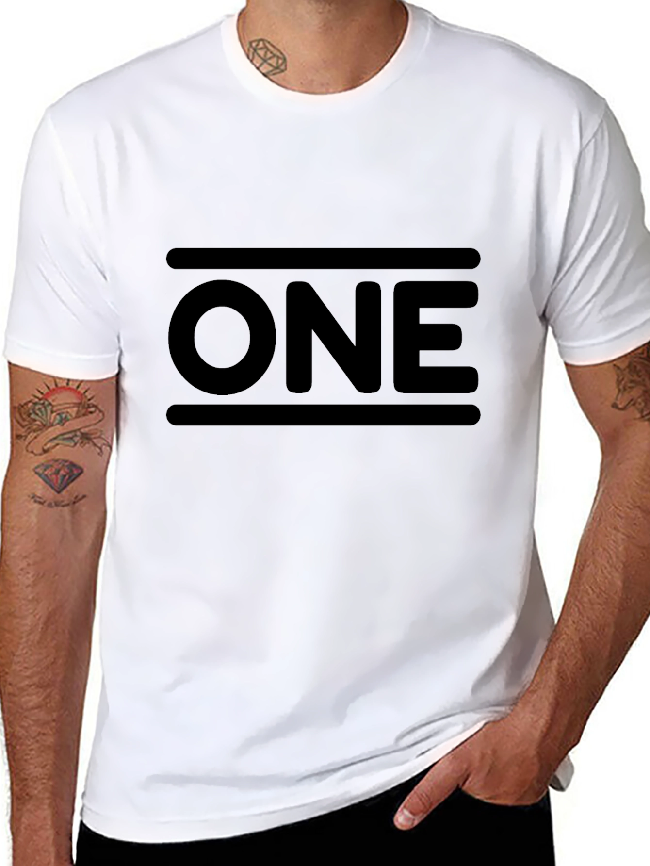 Simple Black ONE Graphic Tee