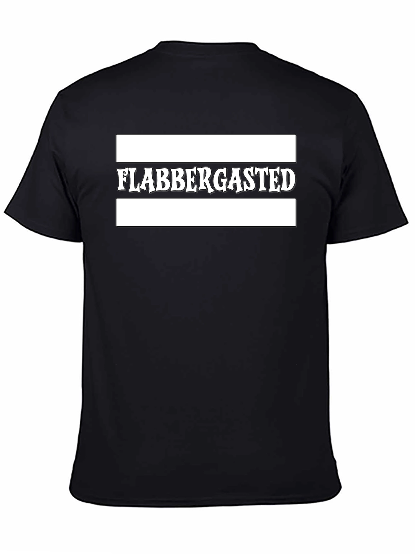 Flabbergasted Graphic Tee - Black Cotton Blend