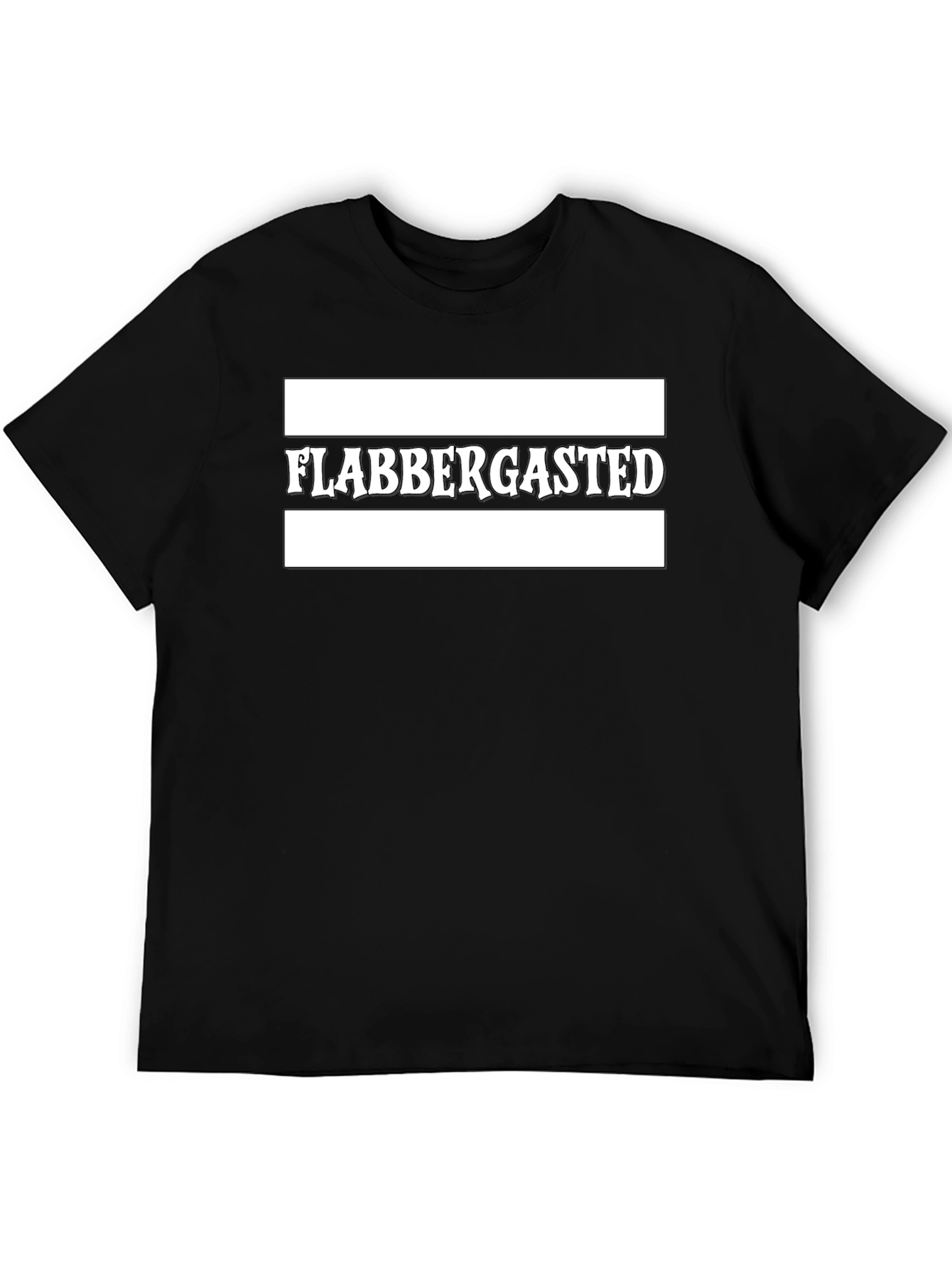 Flabbergasted Graphic Tee - Black Cotton Blend