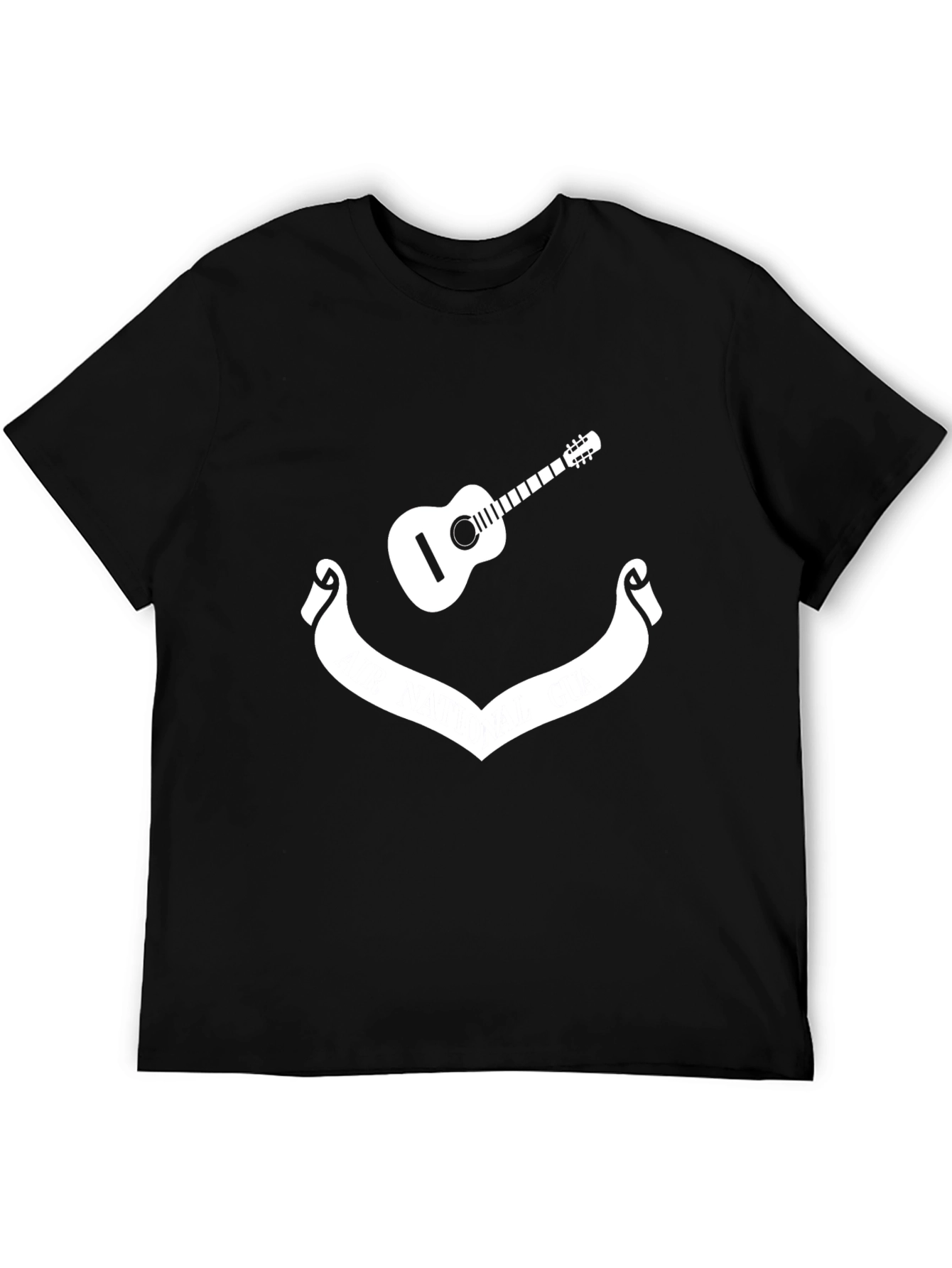 Guitar & Banner Graphic Tee - Black