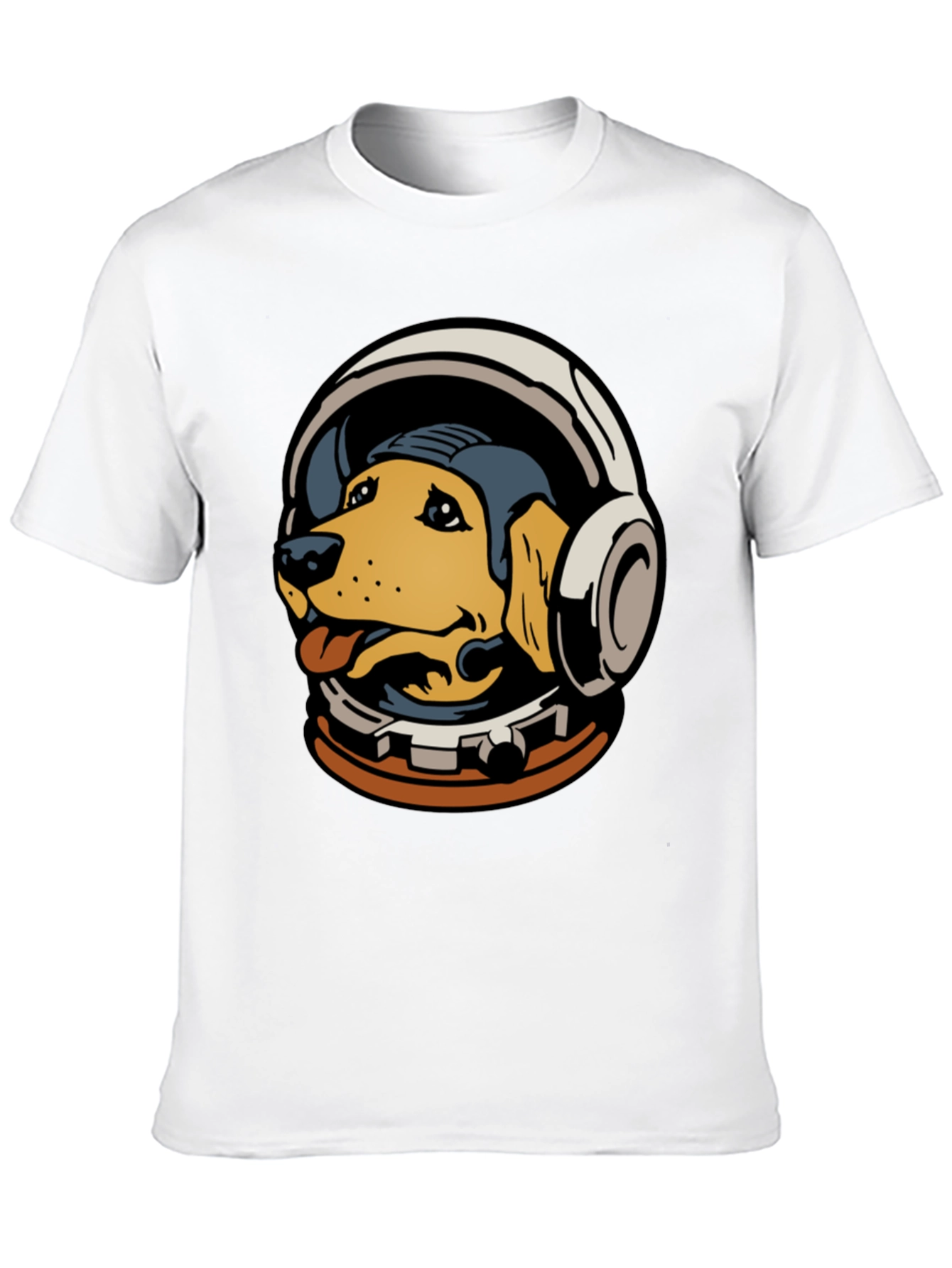 Astronaut Dog Graphic Tee - Black