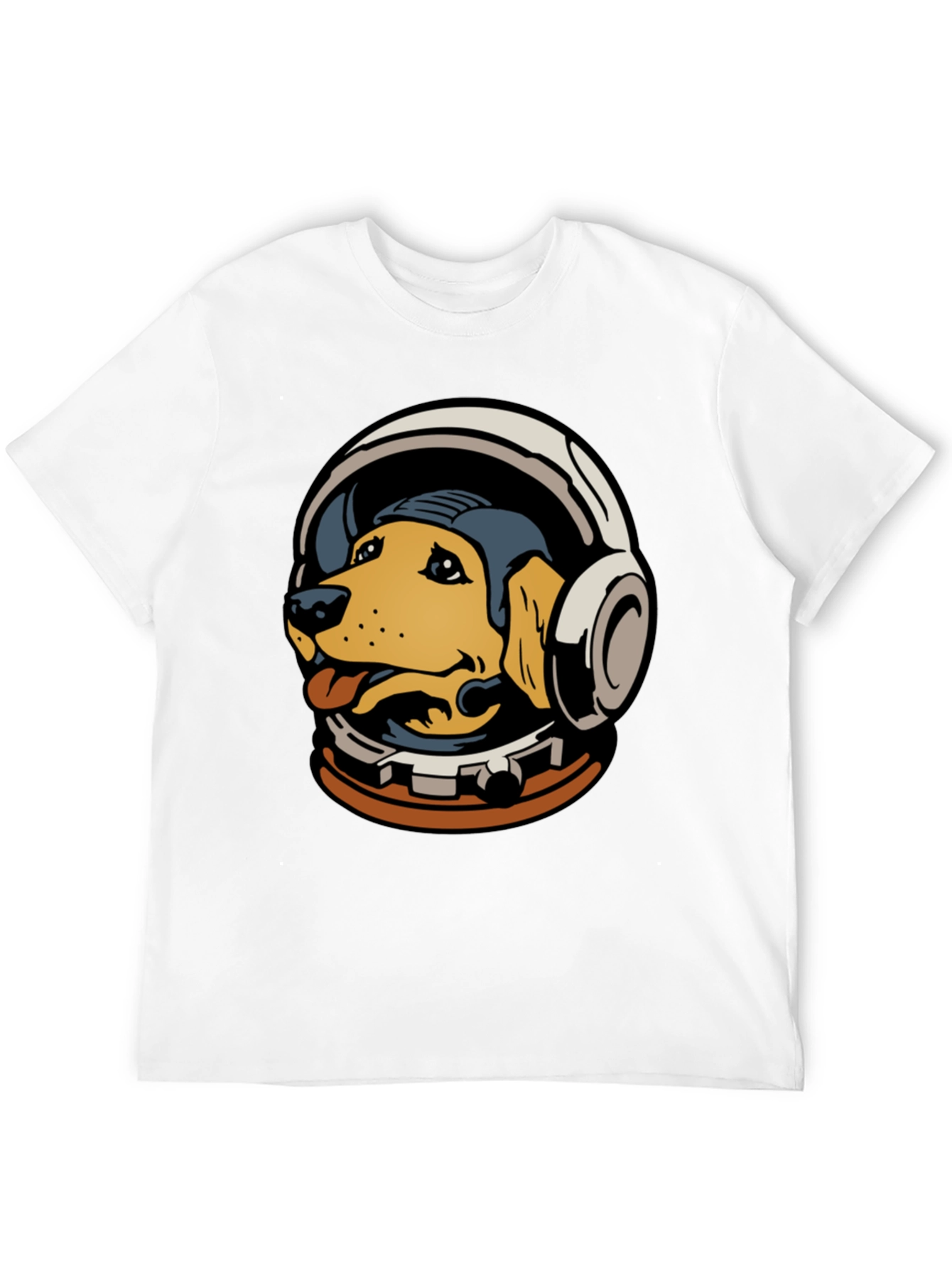 Astronaut Dog Graphic Tee - Black