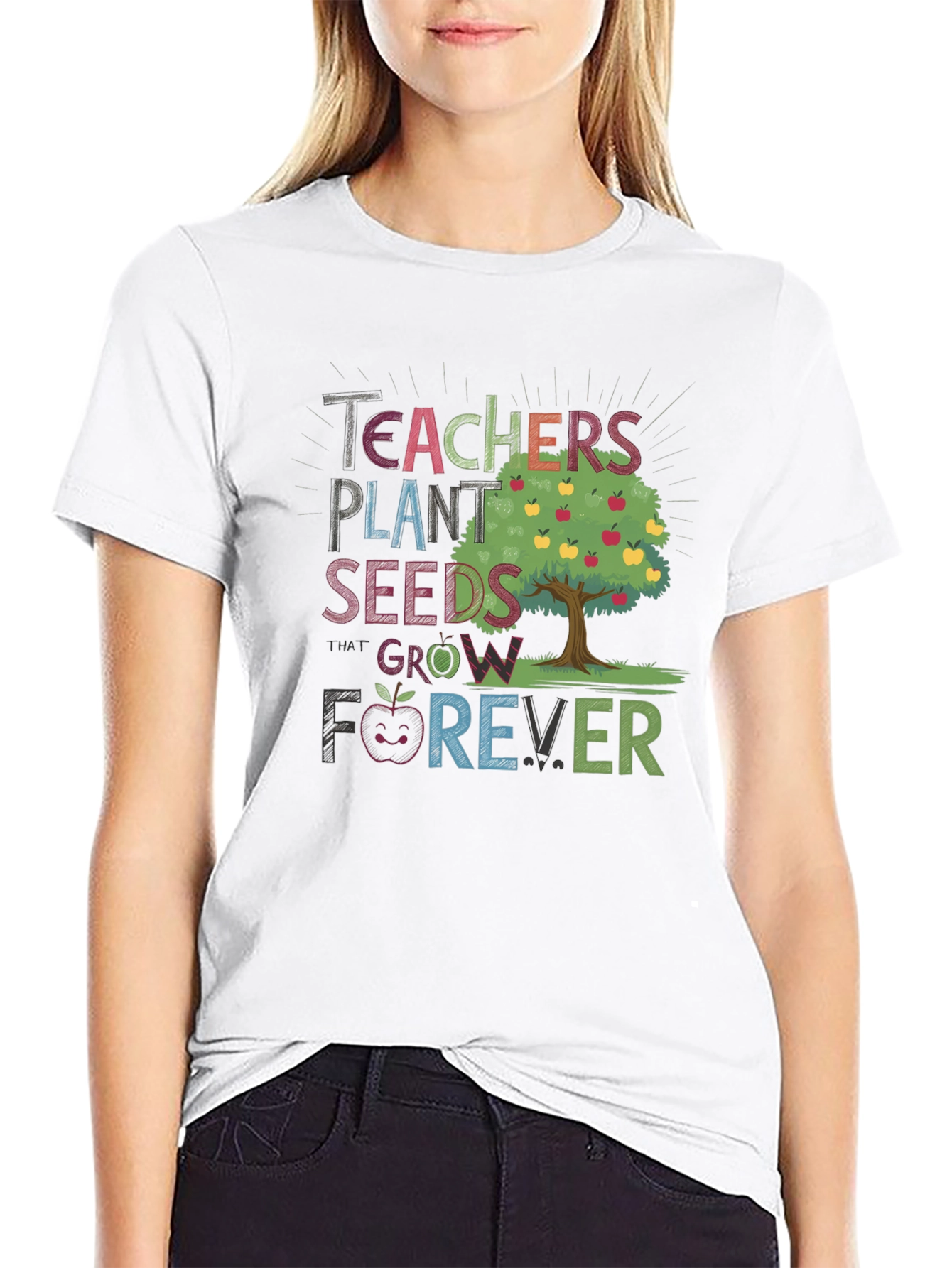 Teachers Plant Seeds Grow Forever T-Shirt