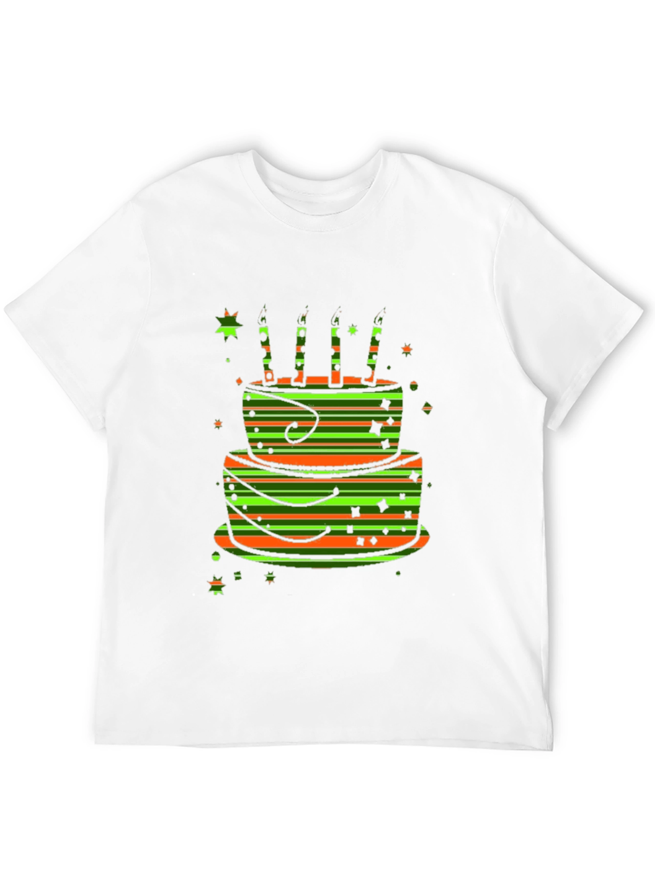 Birthday Cake Graphic Tee - Fun Celebration Shirt