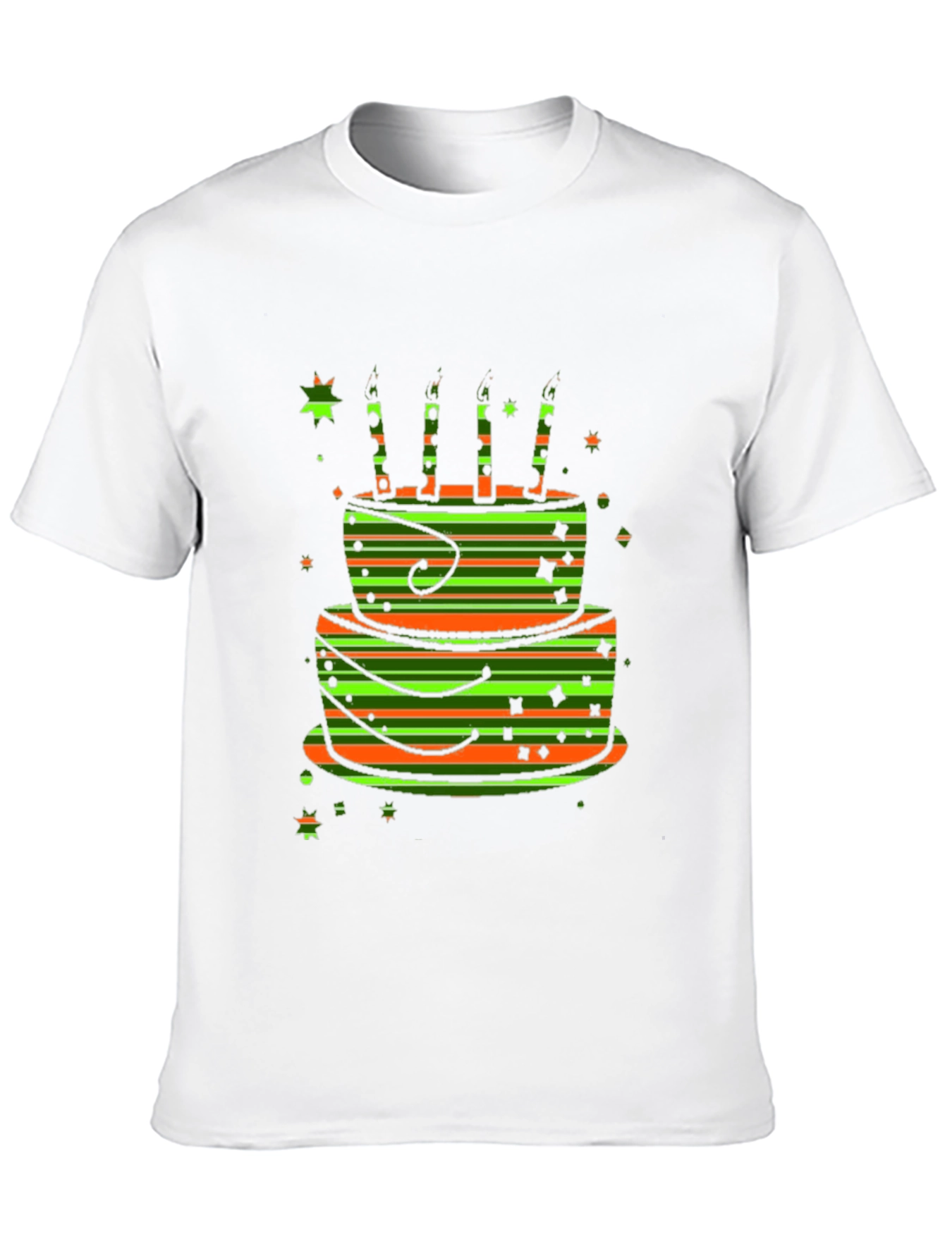 Birthday Cake Graphic Tee - Fun Celebration Shirt