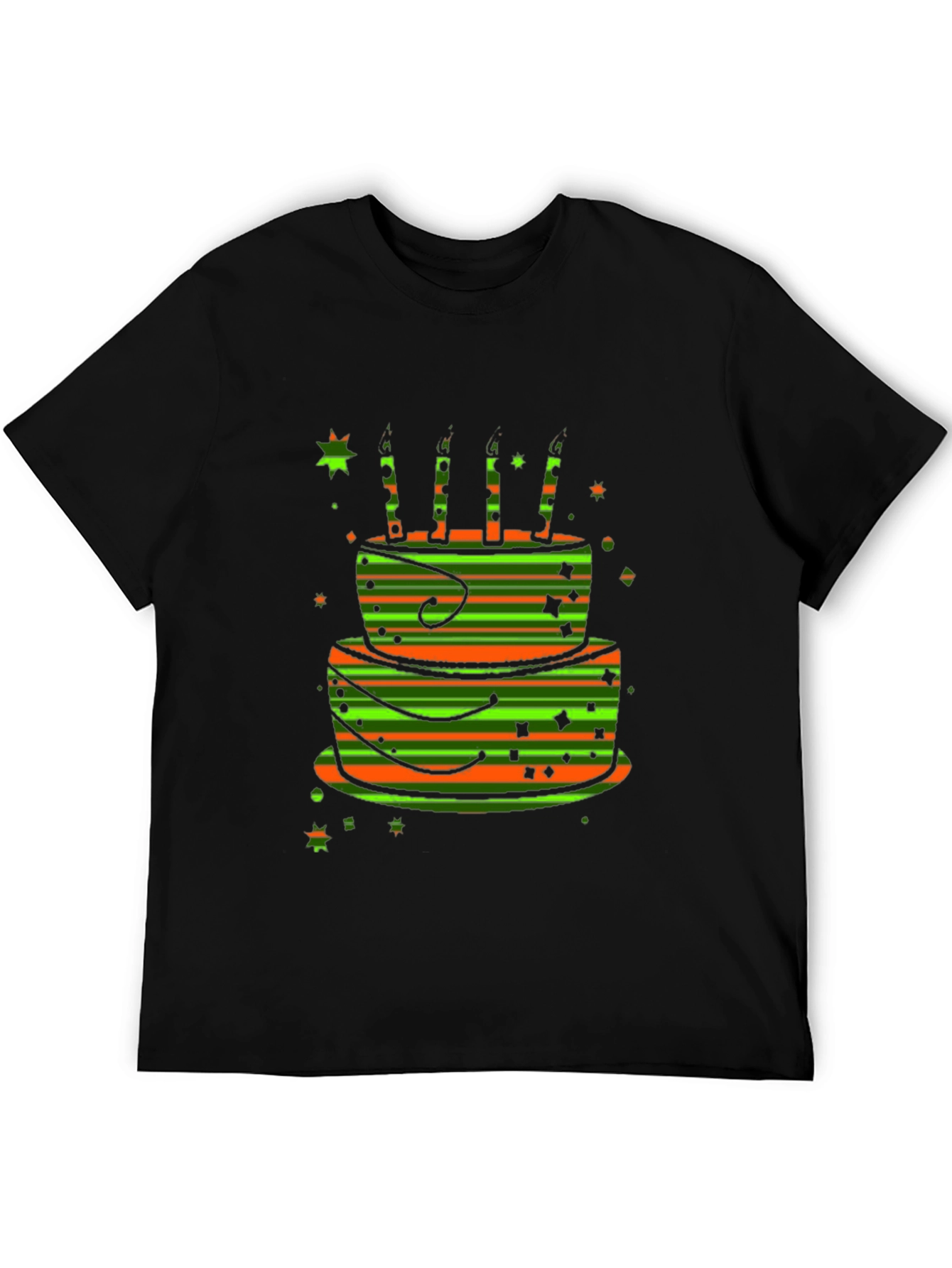 Birthday Cake Graphic Tee - Fun Celebration Shirt