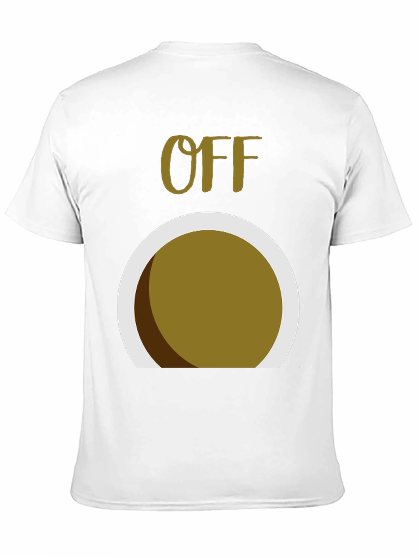 Humorous OFF Graphic Tee - Round Design