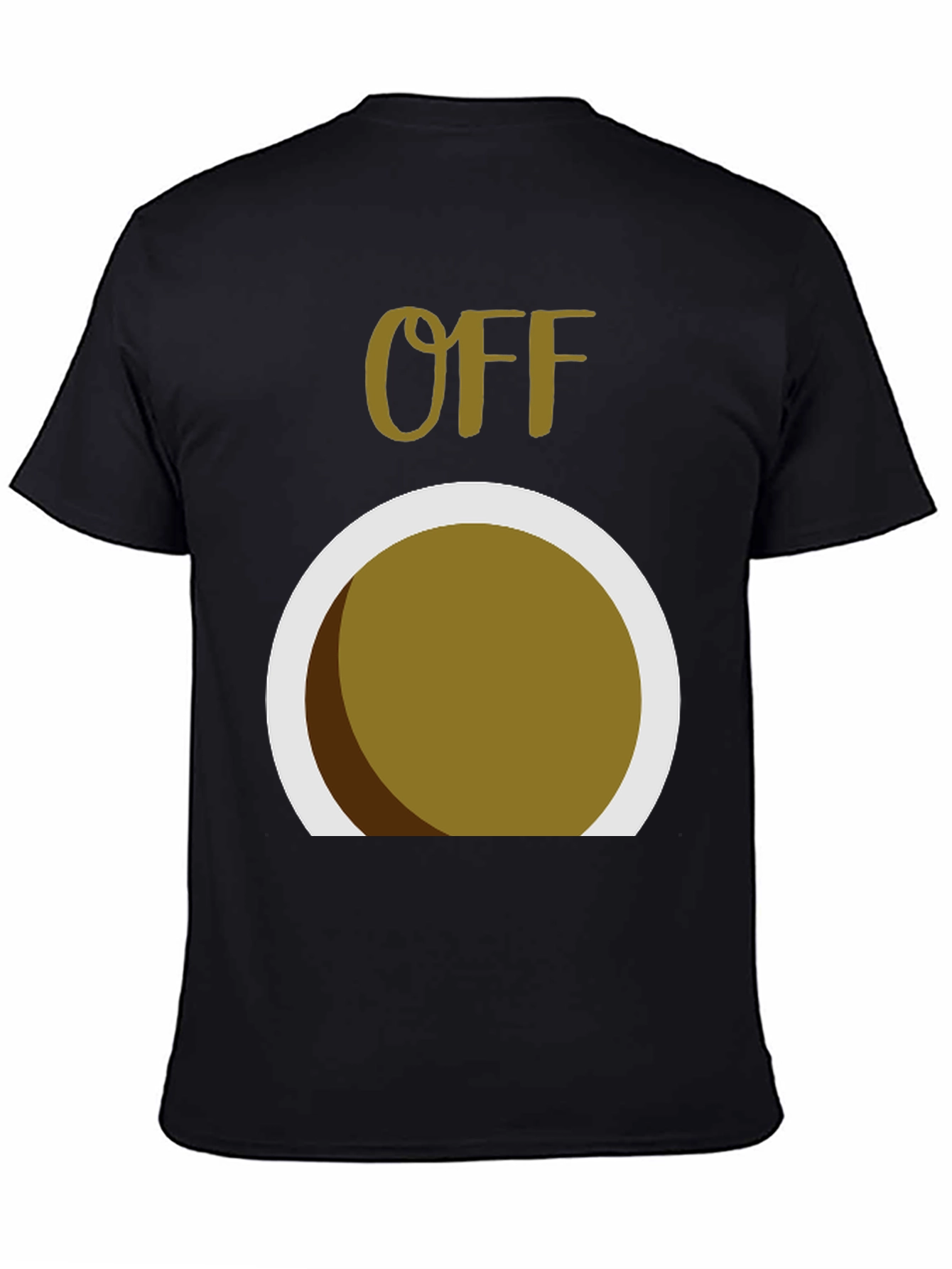 Humorous OFF Graphic Tee - Round Design